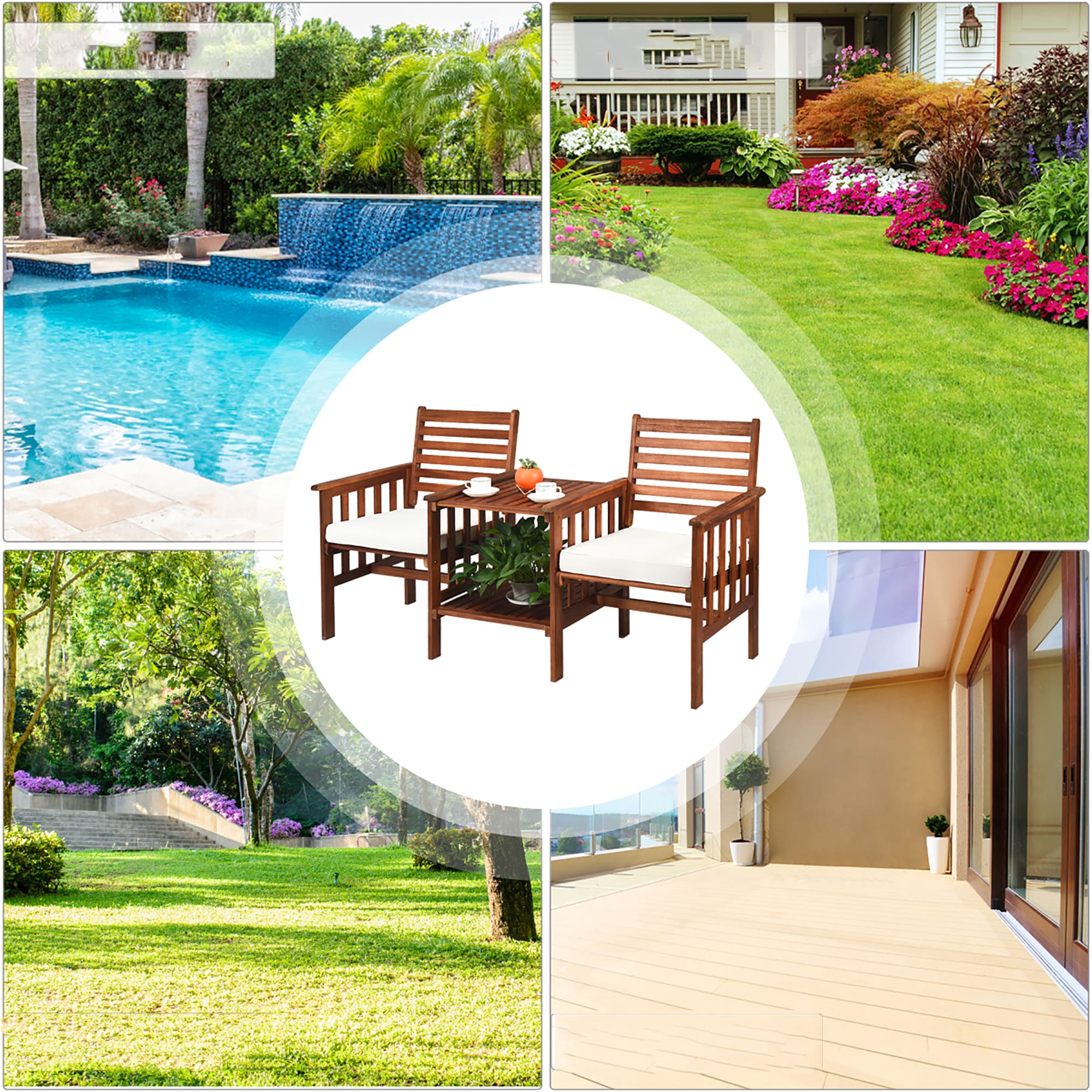 Costway OP70605WH Patio-Conversation-Sets - View #9