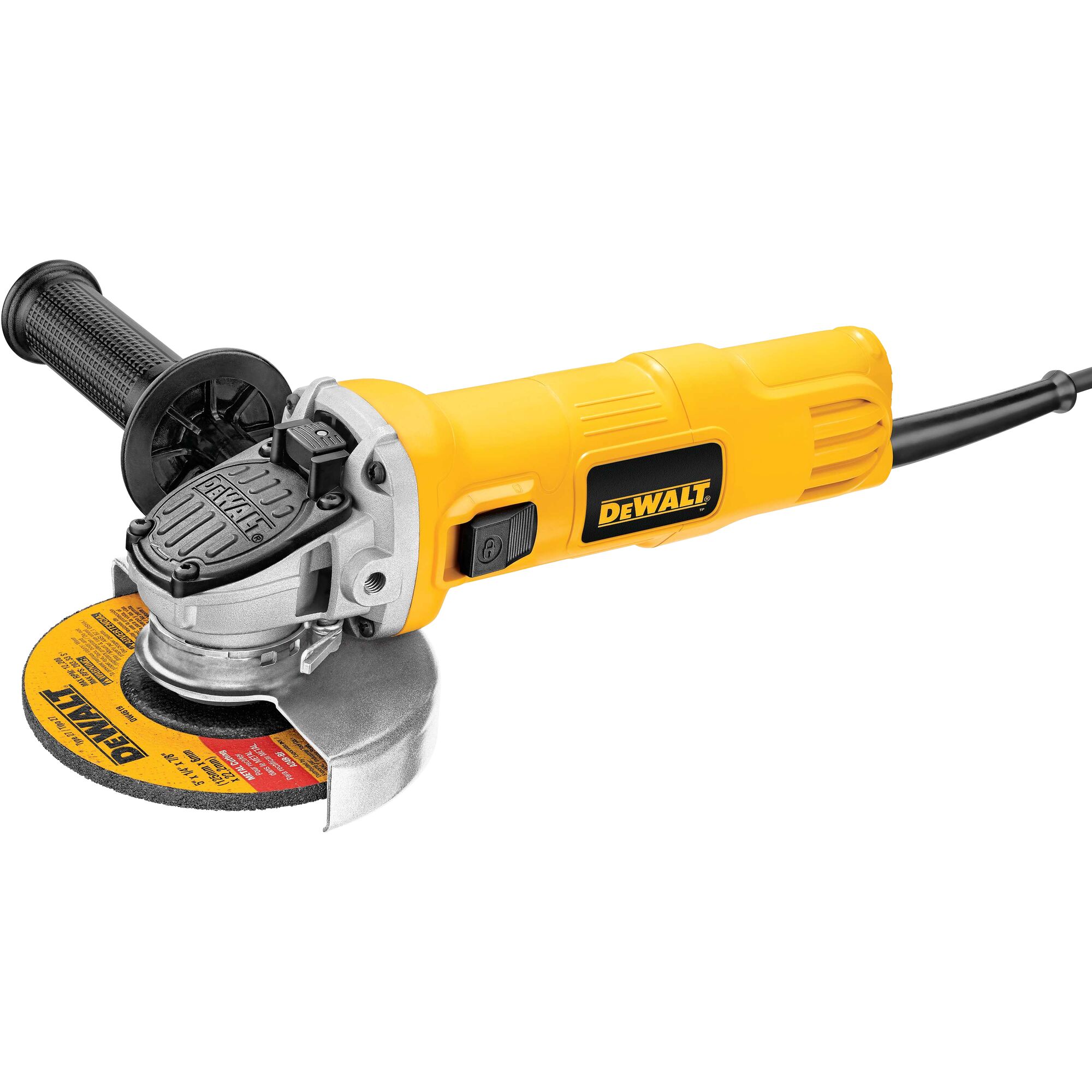 DEWALT 4.5-in Paddle Switch Corded Angle Grinder in the Angle