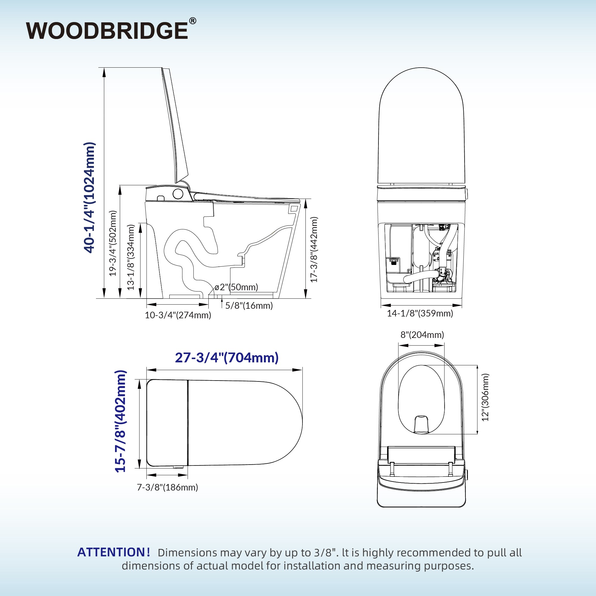 Woodbridge LT667 bidets - View #6