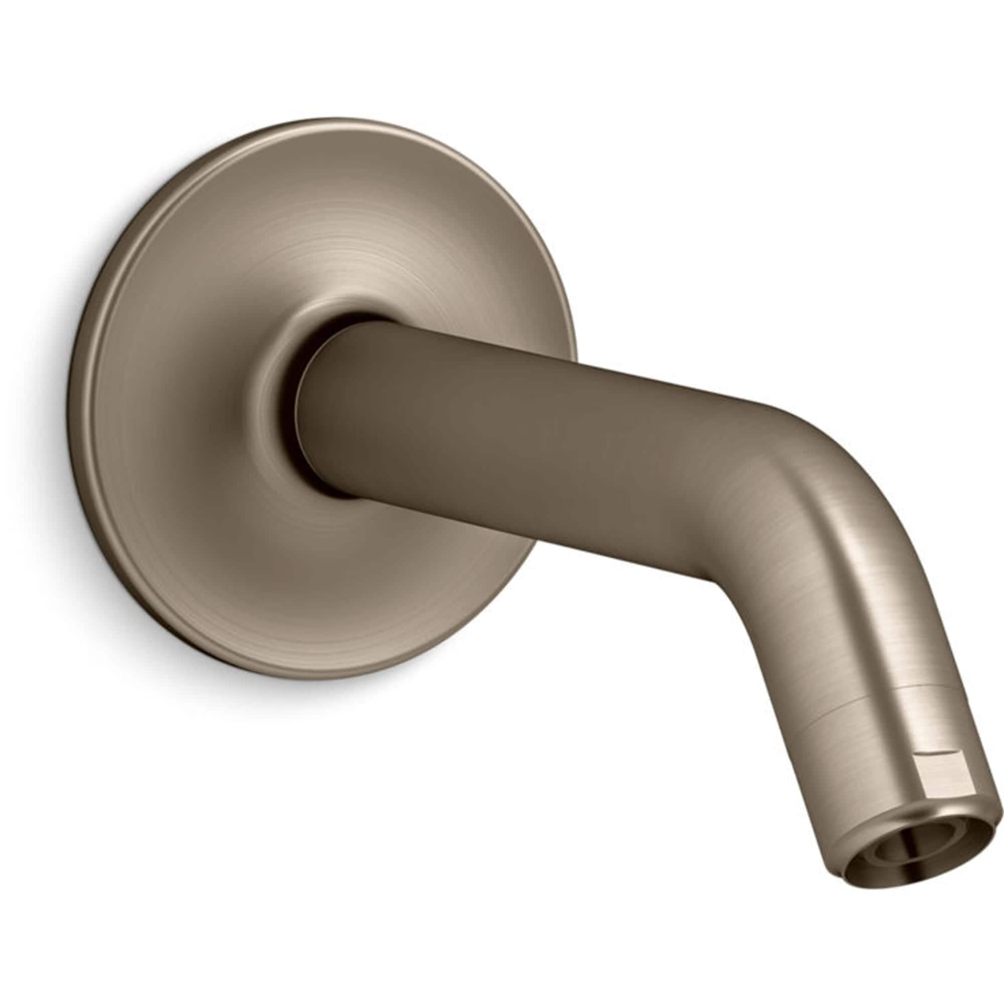KOHLER Purist Vibrant Brushed Bronze 8.375-in Universal Shower Shower arm and flange 0.5-in -ID