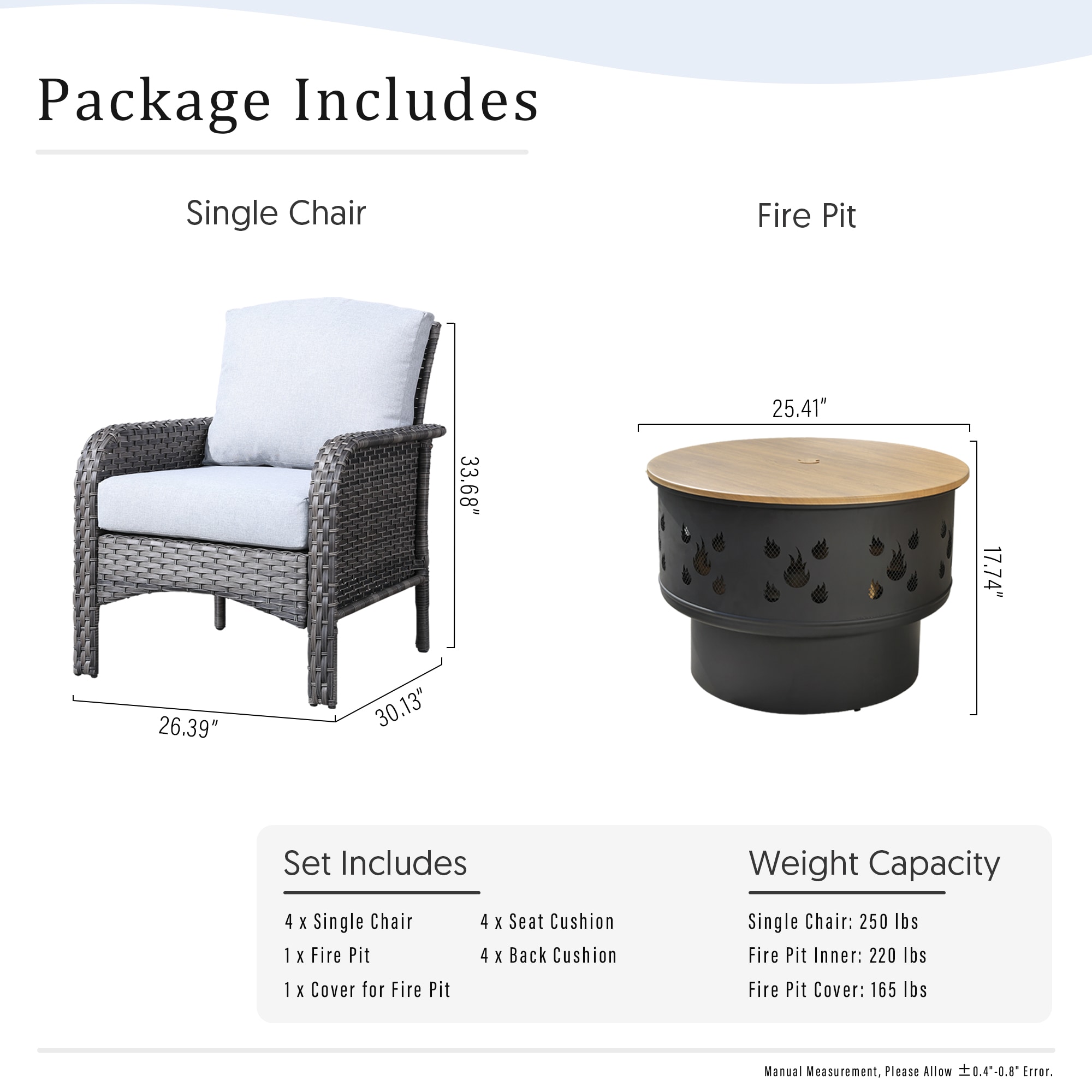 XIZZI XIGNDS403-YMFP Patio-Conversation-Sets - View #7