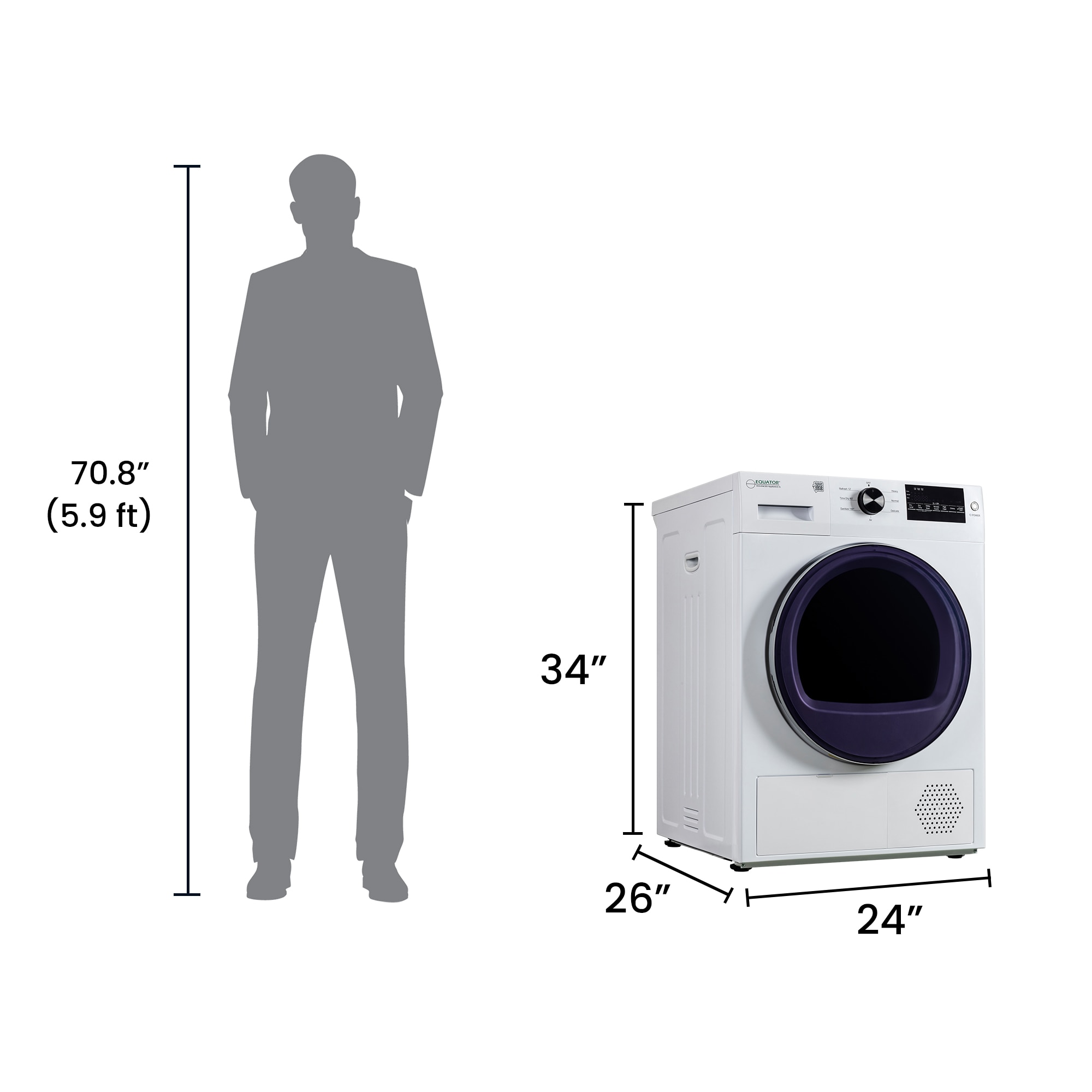 Equator Advanced Appliances ED 890 HP Elec-Dry - View #3