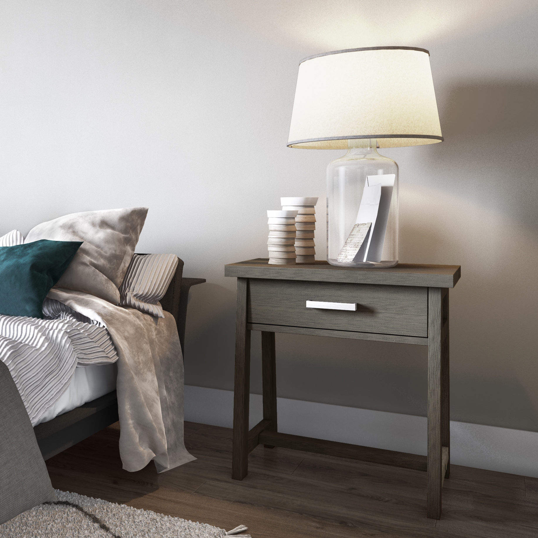 Simpli Home AXCSAW-BSFG nightstands - View #7