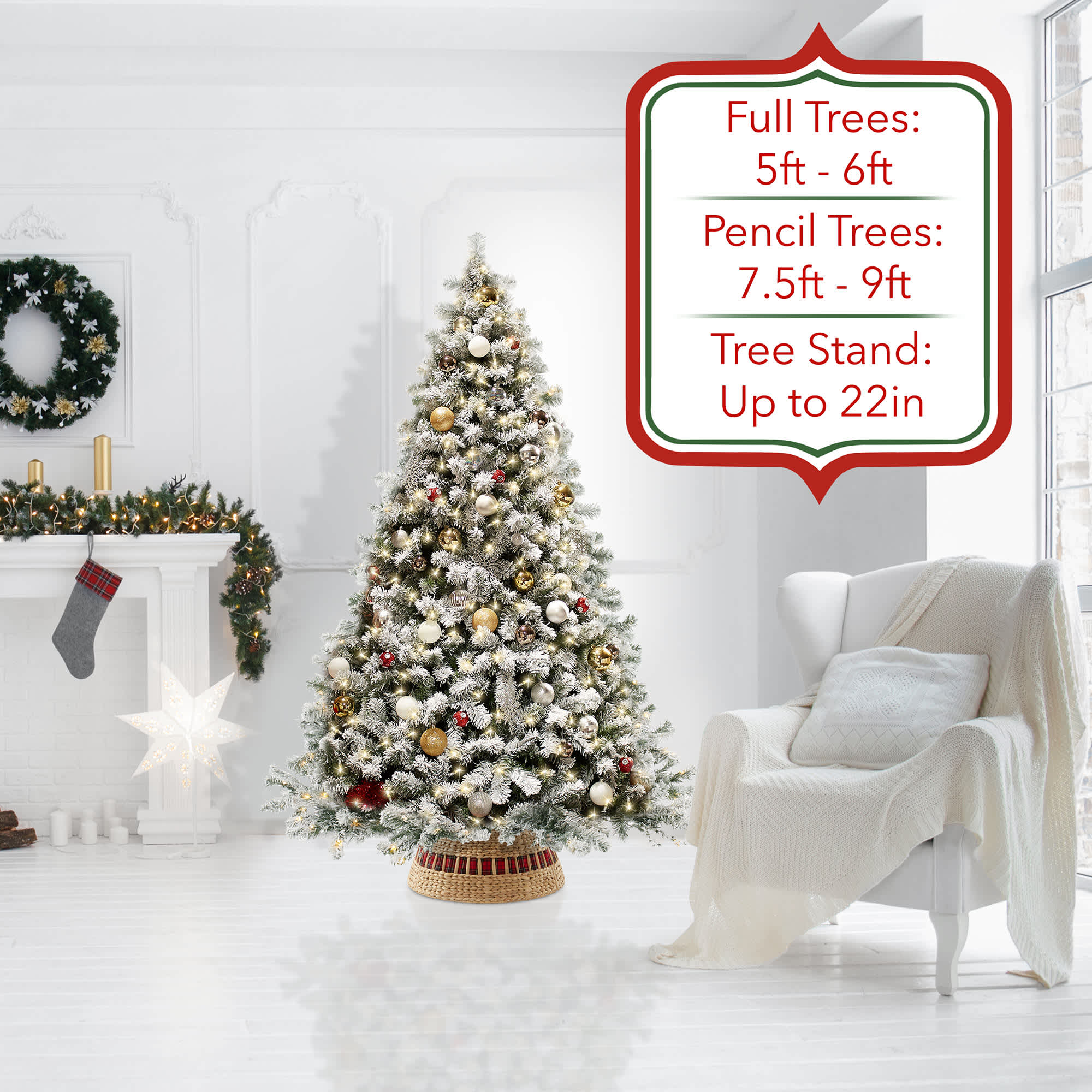 Casafield SZN-CLR-2410-NAT Tree-Skirts - View #2