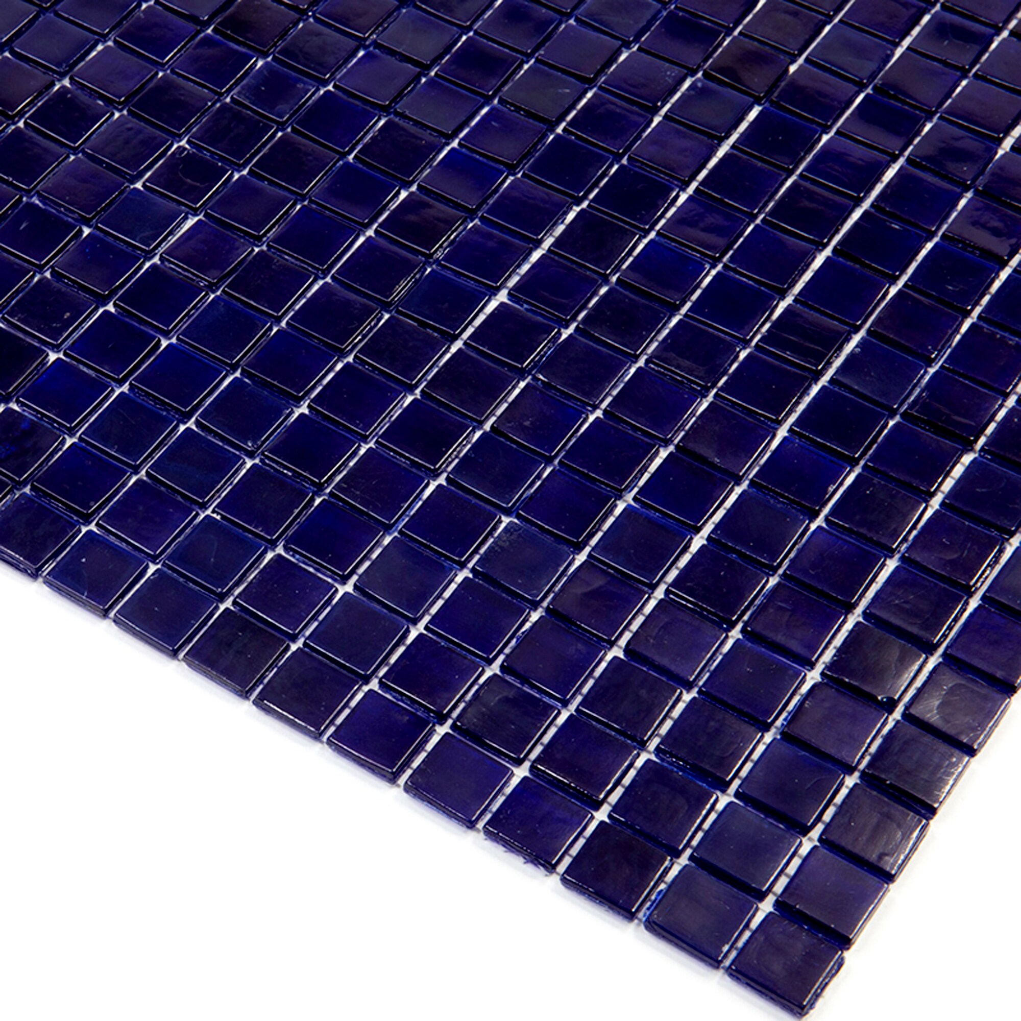 Apollo Tile Skosh Indigo Blue 11-1/2-in x 11-1/2-in Glossy Glass Uniform Squares Floor and Wall Tile (18.69-sq. ft/ Carton)