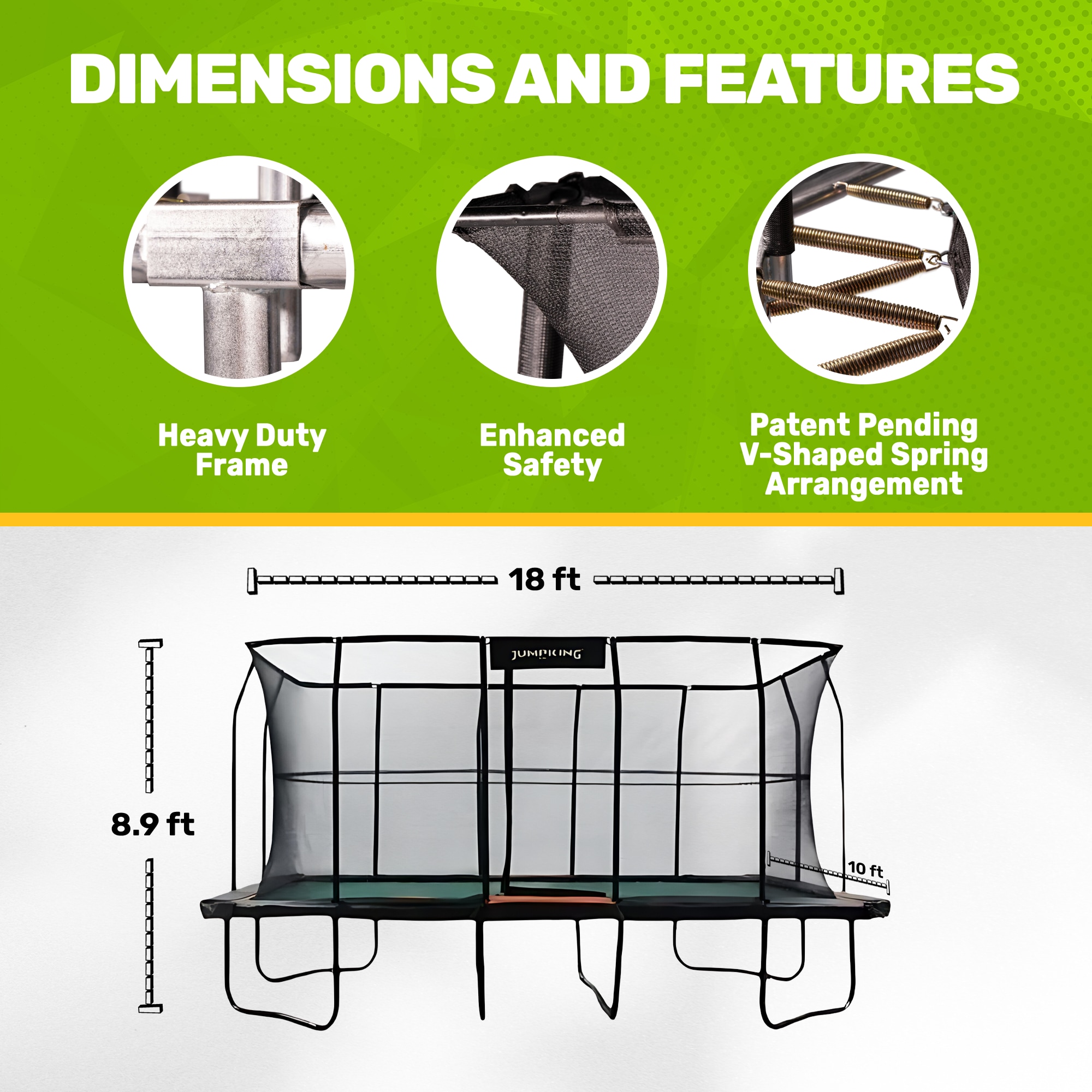 Jumpking JKRC1018HEC3V2 trampolines - View #2