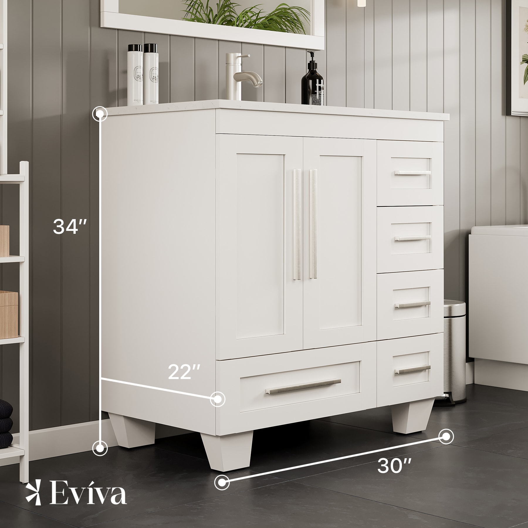 Eviva EVVN999-30WH-Q Bath-Vanity-Combo - View #2