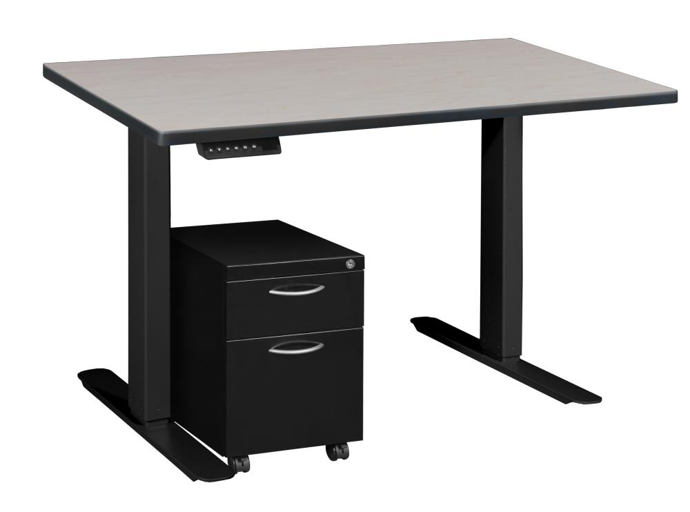 Regency HADSMP4824PLBK Esteem 24-in White Modern/Contemporary Computer Desk