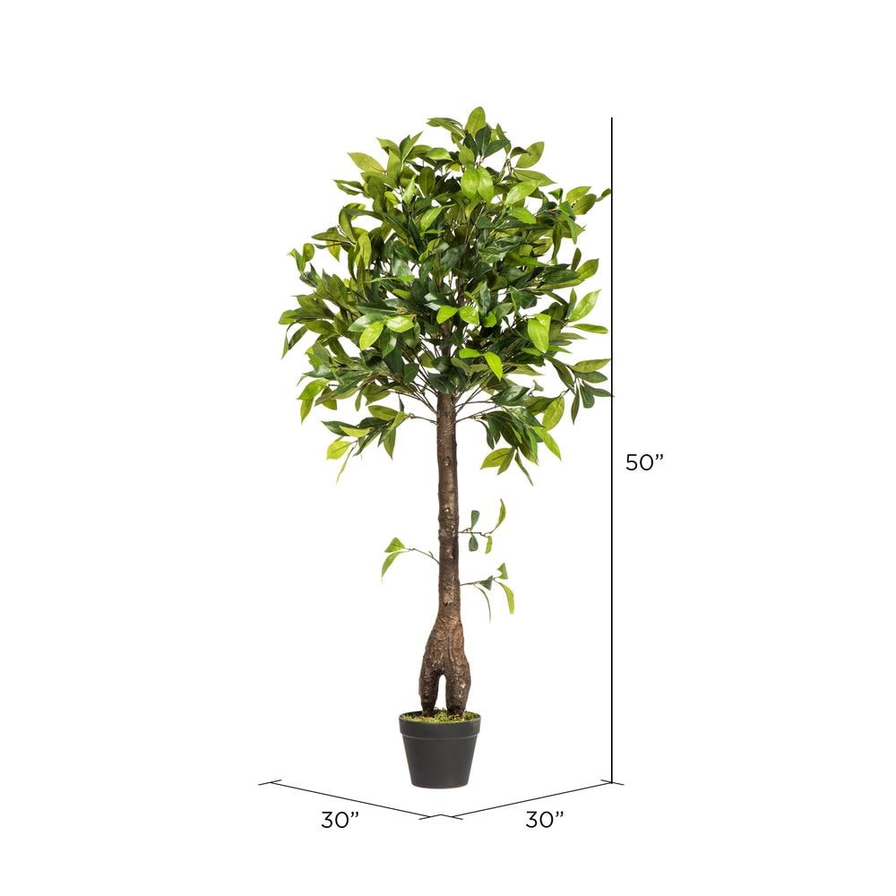 Vickerman 50-in Green Indoor Mixed Greenery Artificial Tree in the ...
