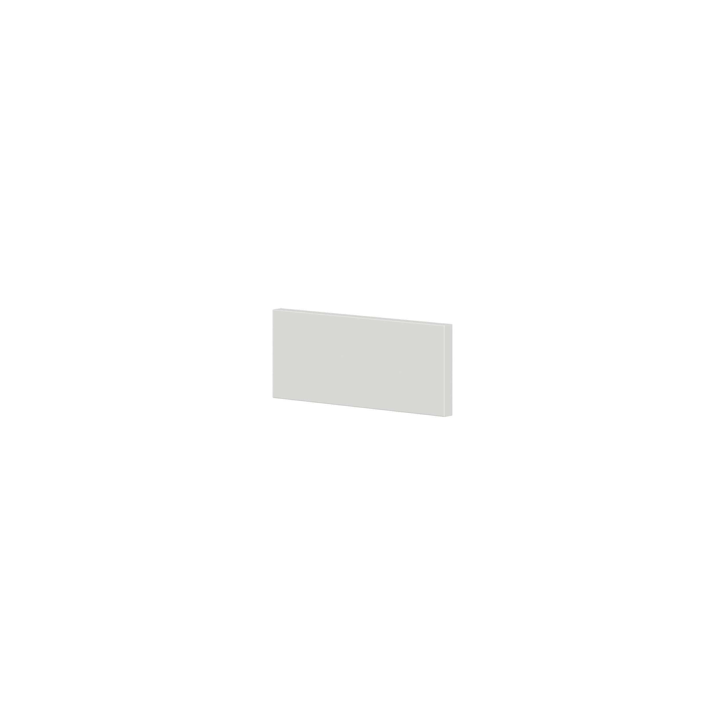 Hugo&Borg DSDF125-BE Belcourt 12-in W x 5-in H Painted Light Gray Shaker Base cabinet drawer fronts (Fits 24-in base box )