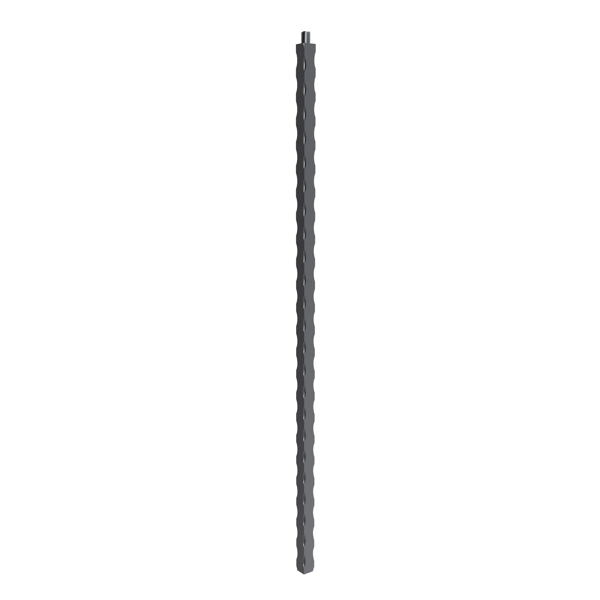 Crown Heritage 4481090FB Milan 1.1811-in x 48-in Black Universal Stair Newel Post