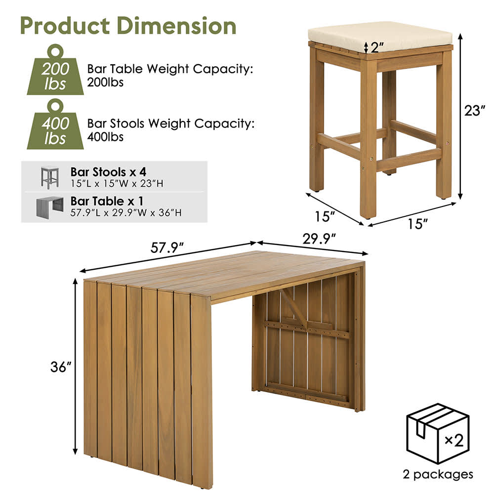 JUJABU OUTTAB-1 Patio-Dining-Sets - View #6