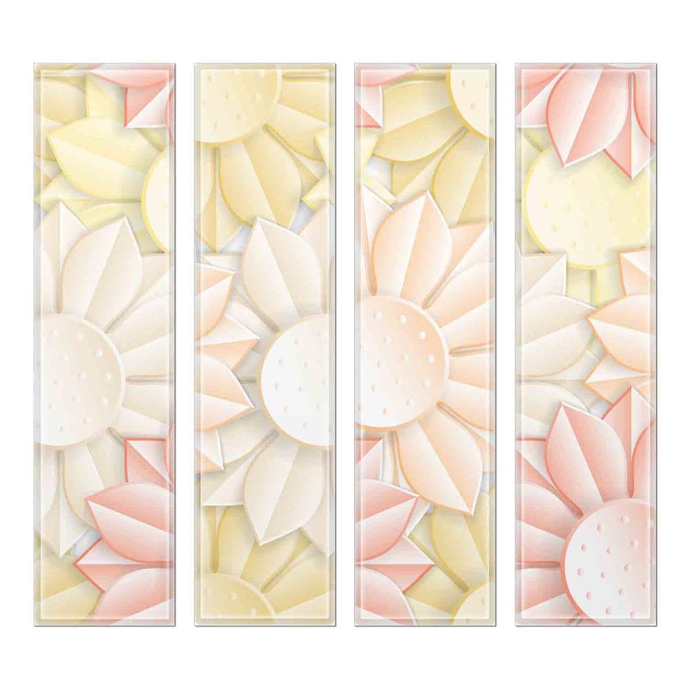 Instant Mosaic 4540102 Upscale Designs 32-Pack Multicolor 3-in x 12-in Glossy Glass Random Wall Tile