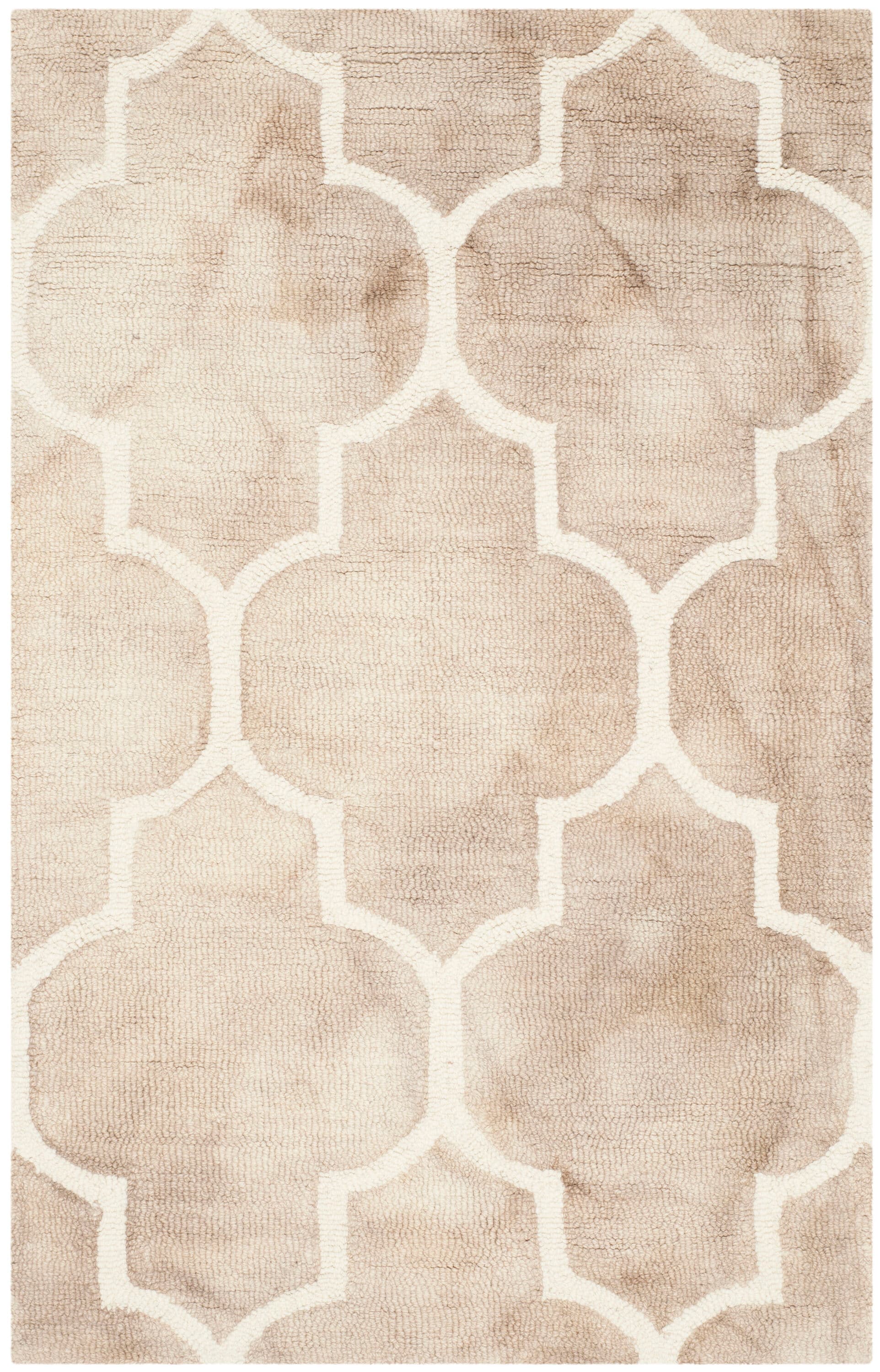 Ivory Wool Hand-Tufted 30" Rectangular Area Rug