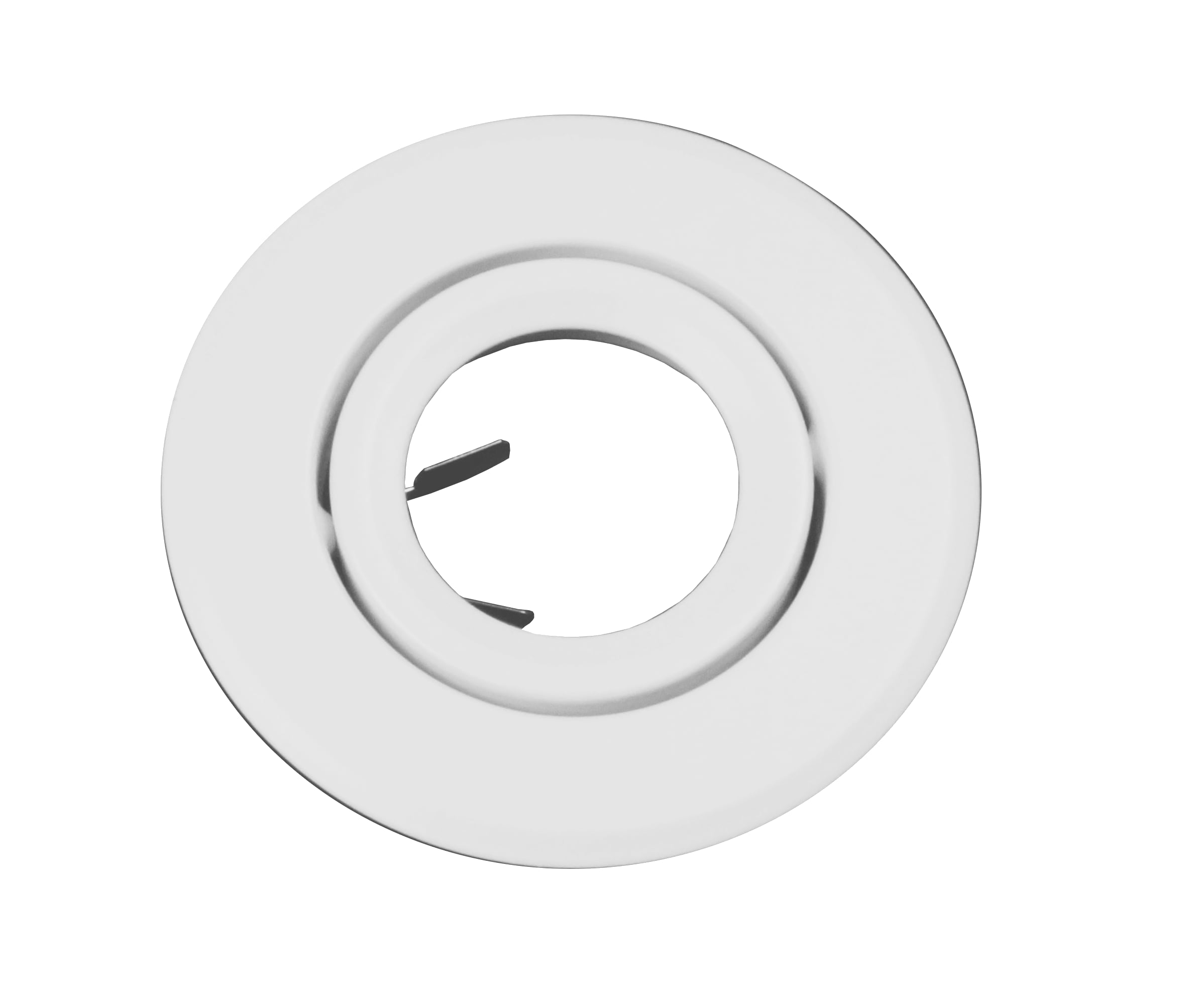 White Adjustable 4'' Recessed Ceiling Light Trim