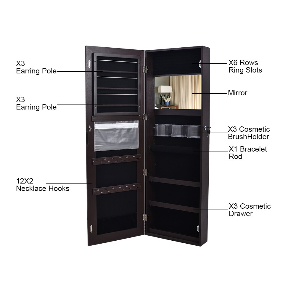Winado 283365248779 Jewelry-Armoires - View #4