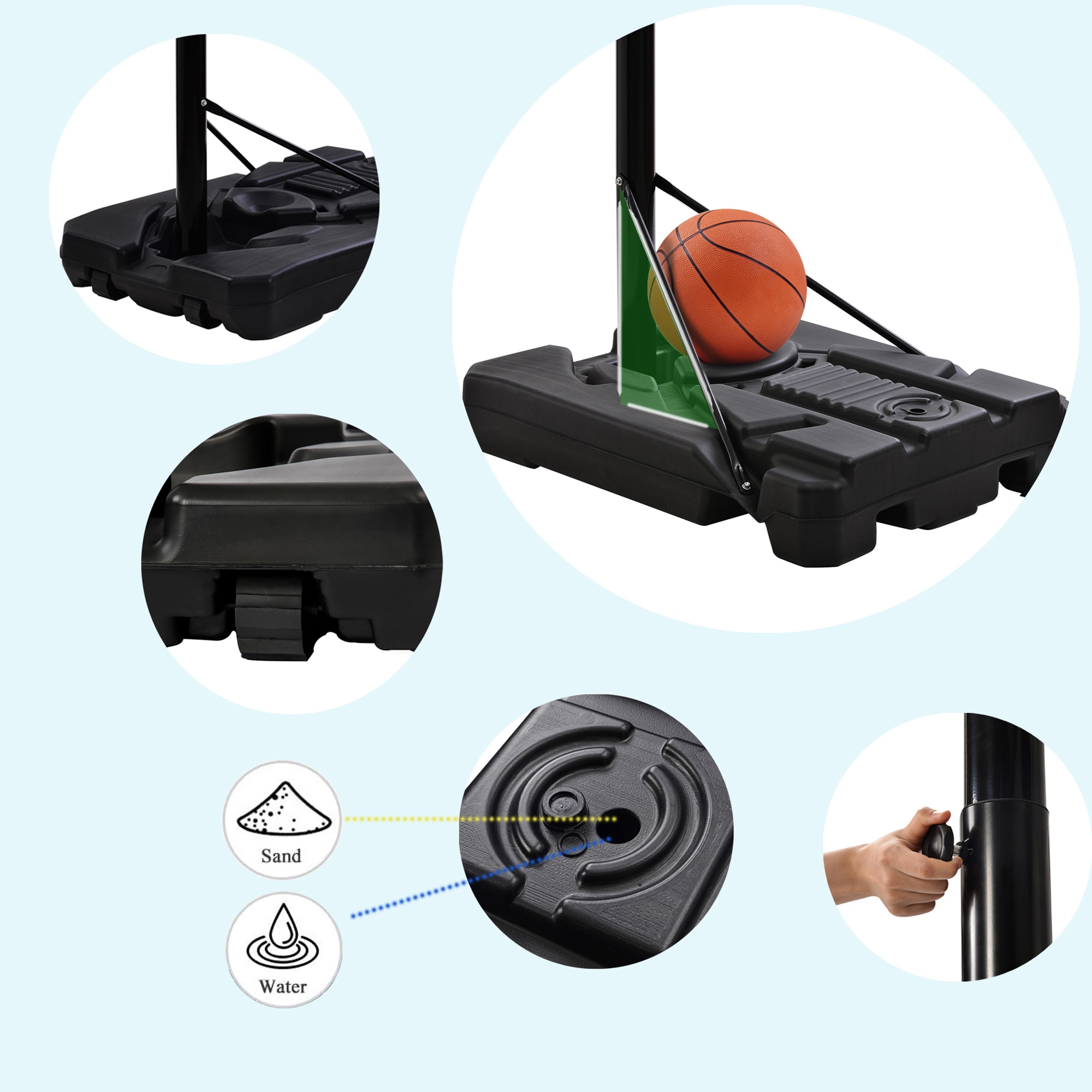 Gaierptone CRXW4N063L9 Basketball-System - View #3