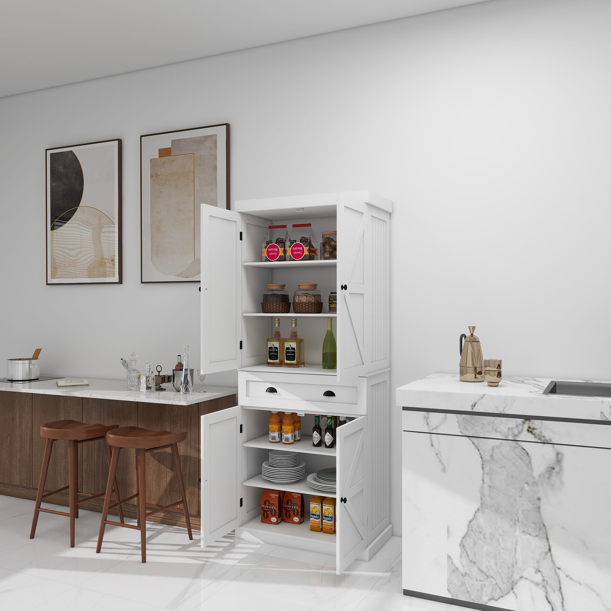 SINOFURN SYA440006WD Dining-Kitchen-Storarge - View #2