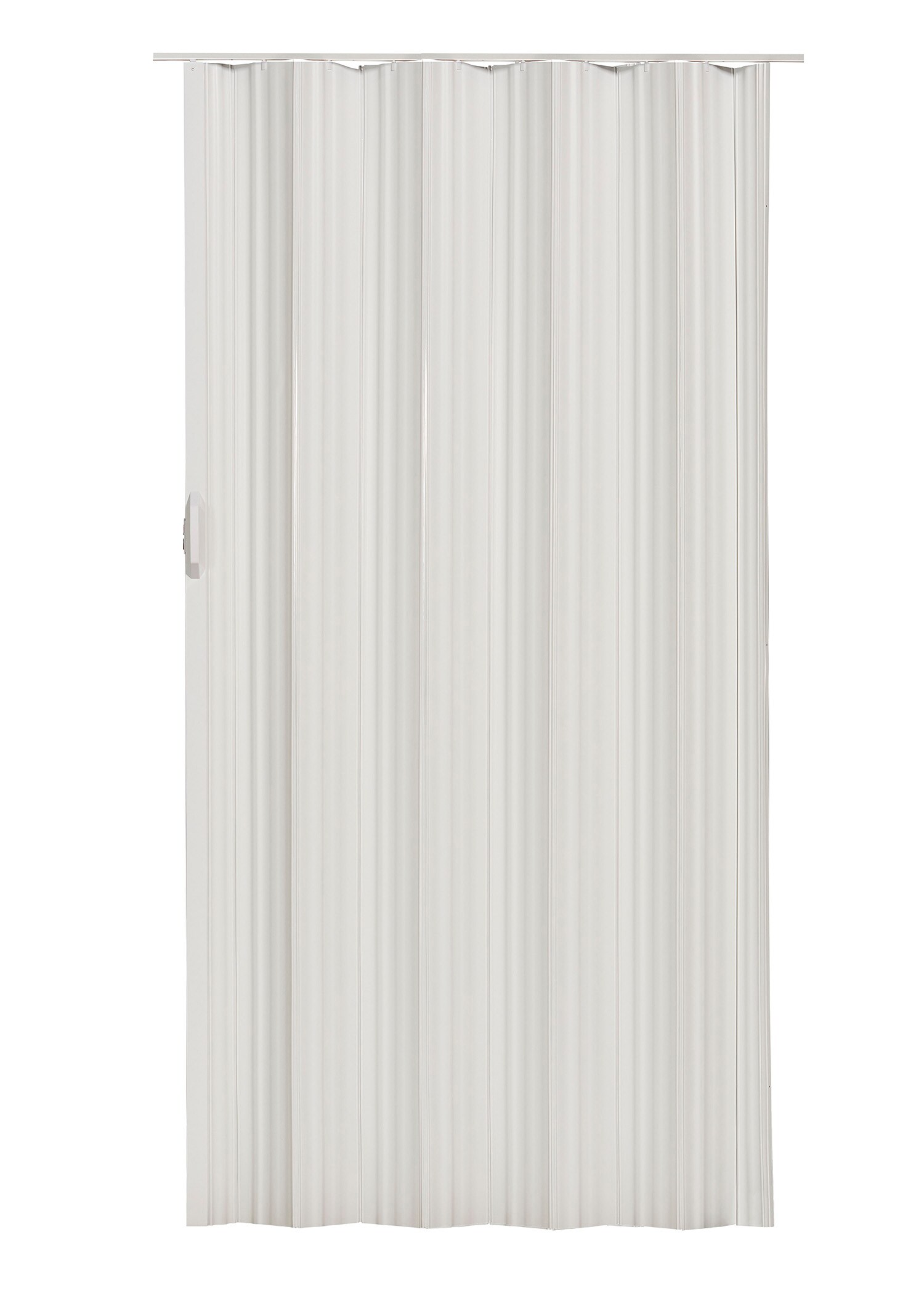 Spectrum DUNE4880WHEC Dune 48-in x 80-in Reversible Handing White Vinyl Accordion Door ( Hardware Included )