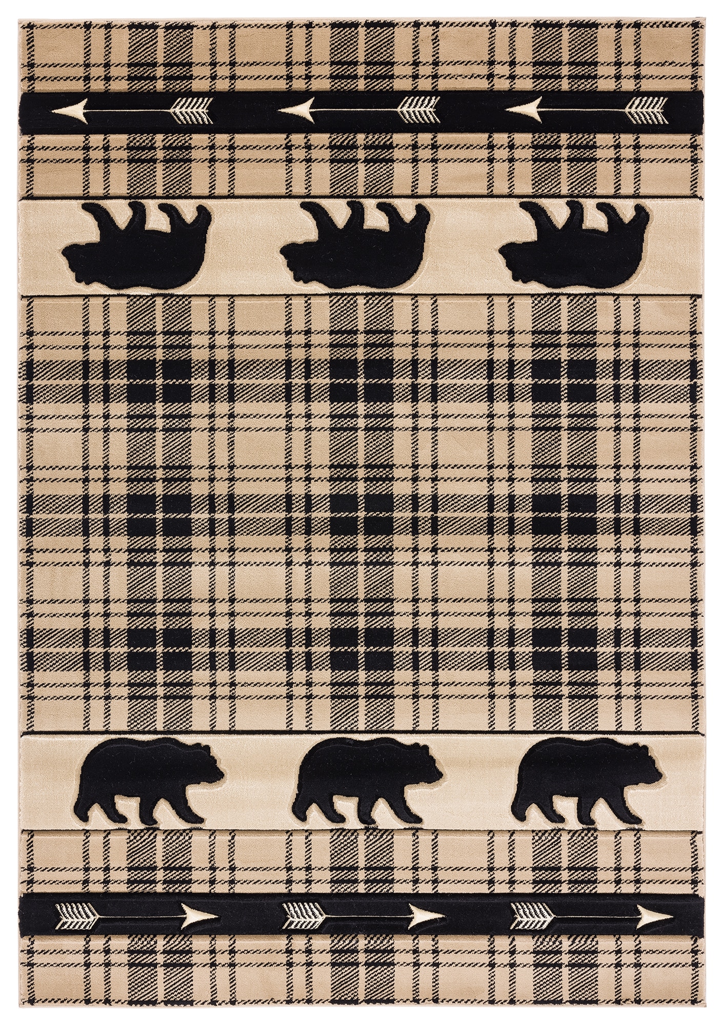 United Weavers Of America 2055 41426 912 Cottage 8 x 11 (ft) Polypropylene Beige Rectangular Indoor Area rug