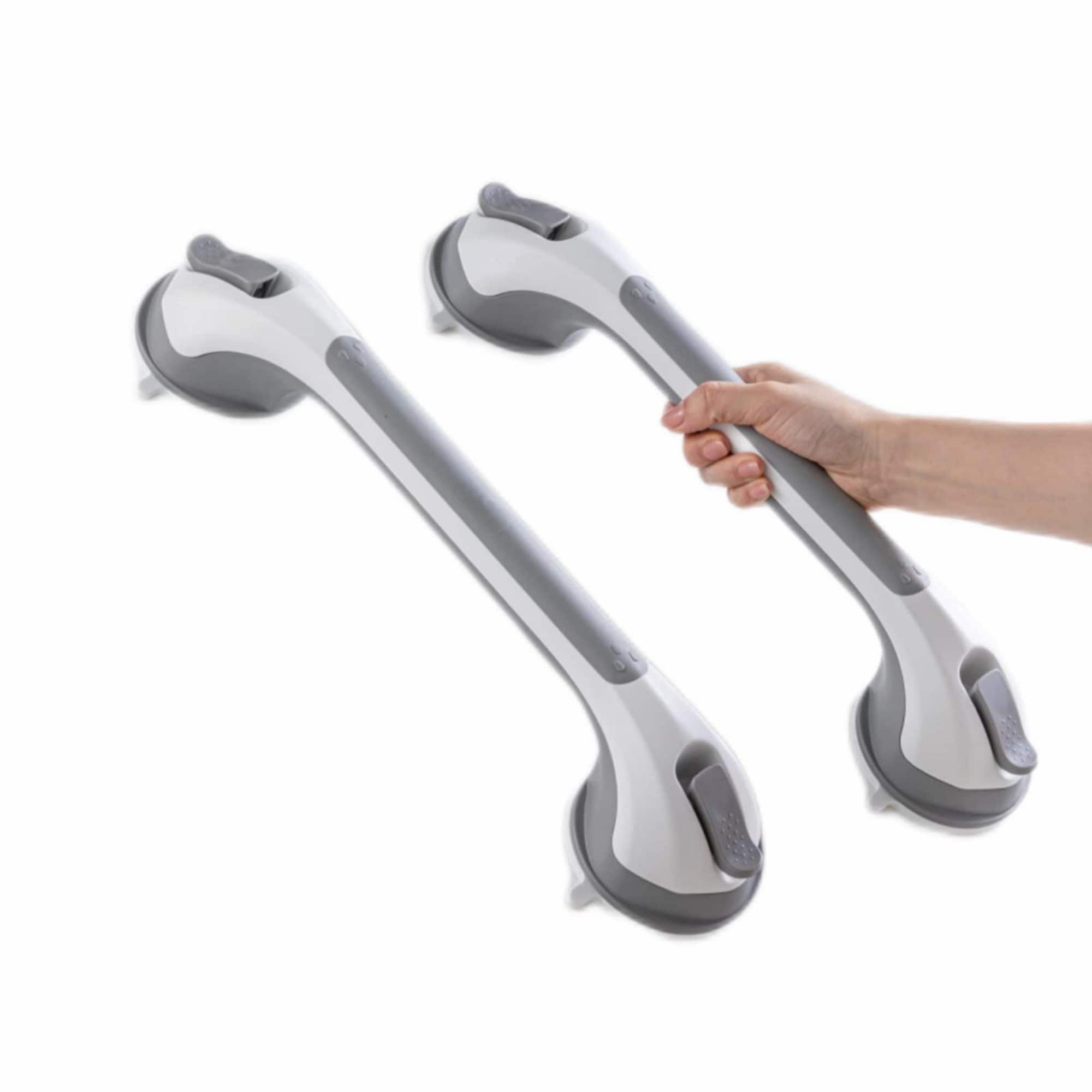 Wudkey 16.8 Inch Grab Bars for Bathtubs and Showers 2 Pack Grey