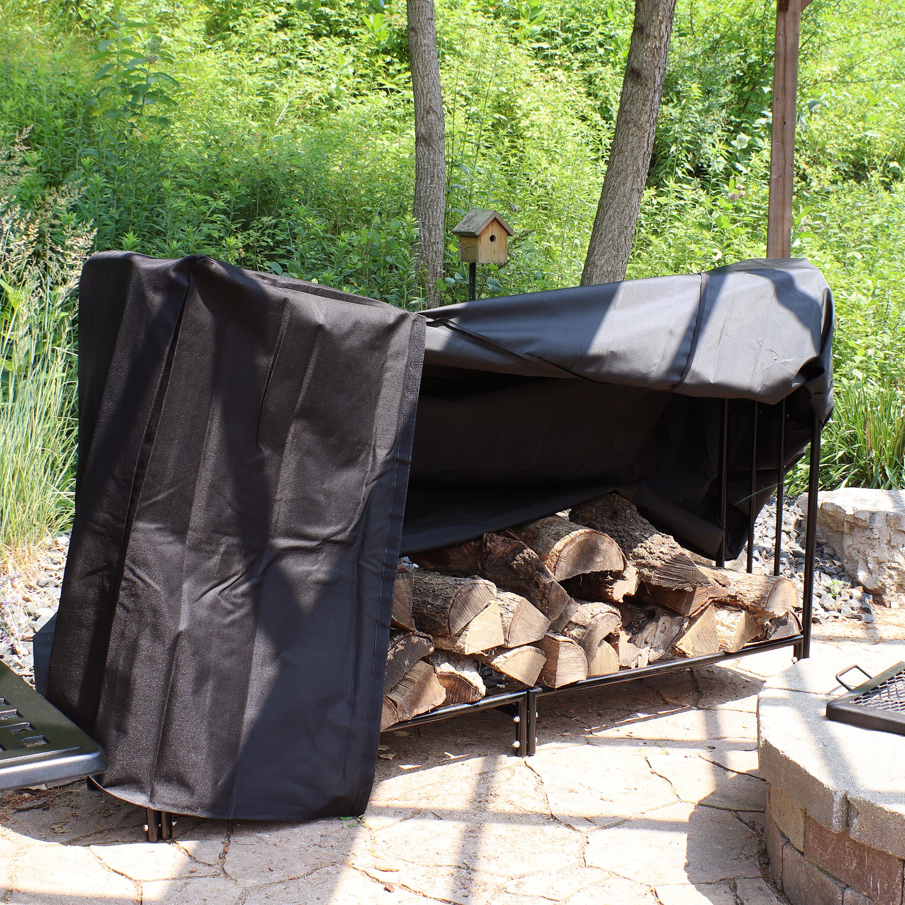 Sunnydaze Decor QX-6DLR-COMBO Firewood-Storage - View #2