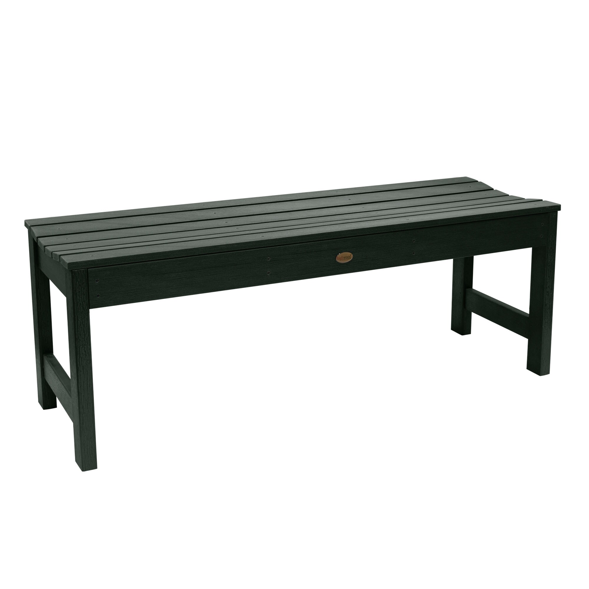 highwood AD-BENN2-CHE The Lehigh 47.5-in W x 16.5-in H Charleston Green Plastic Garden Bench