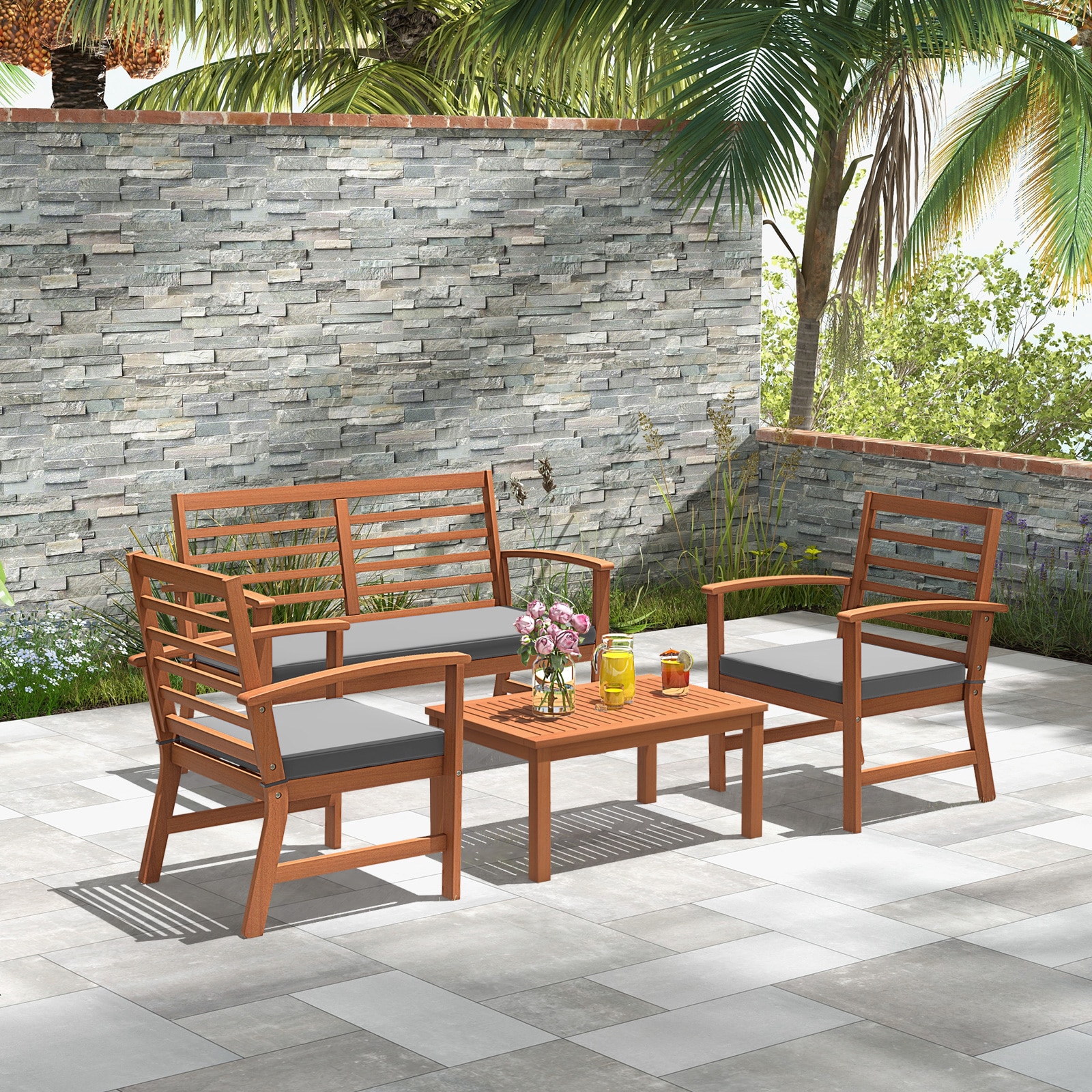 LIVIZA OUJ72078GR Patio-Conversation-Sets - View #7