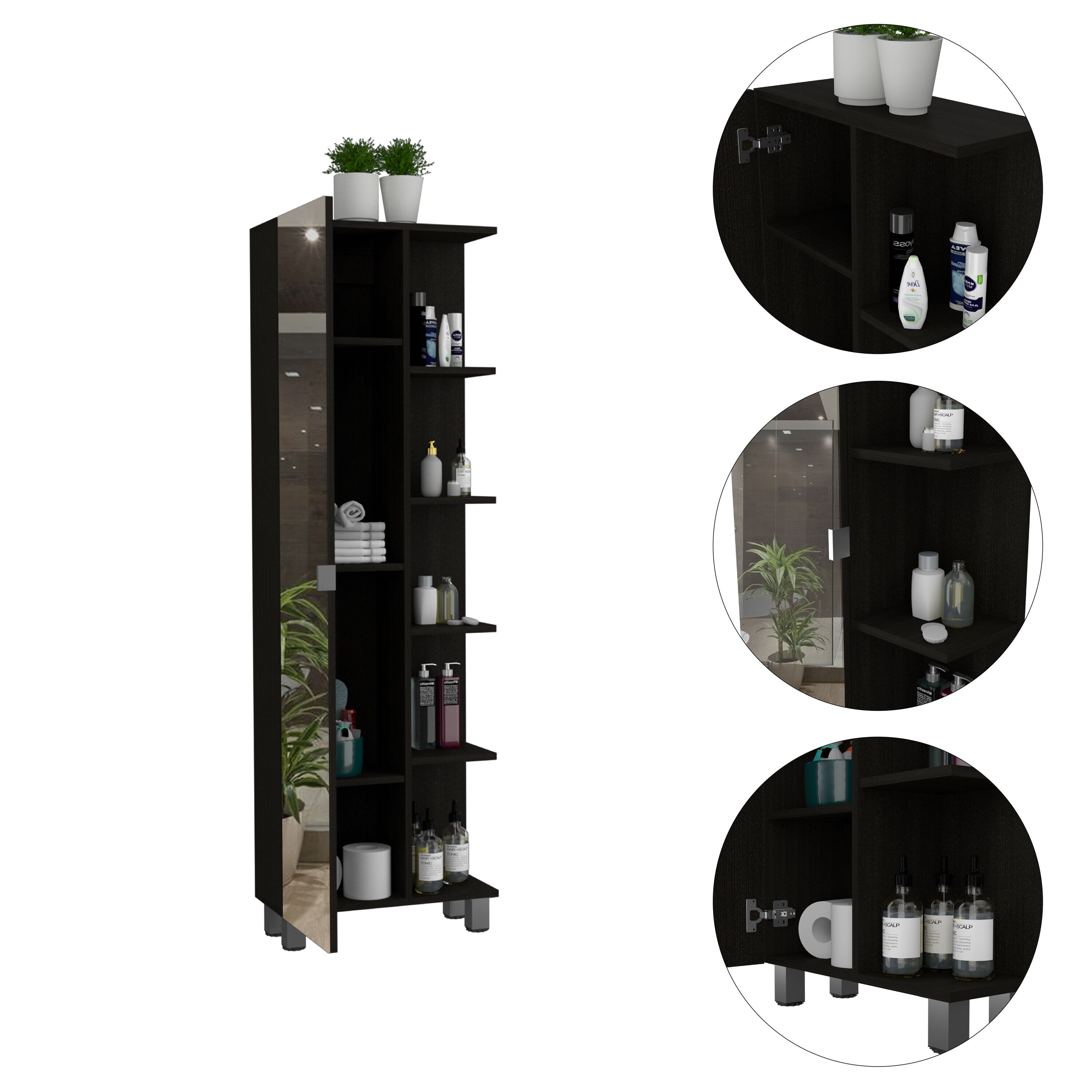Tahanbath MT2-123062 Linen-Cabinets - View #2