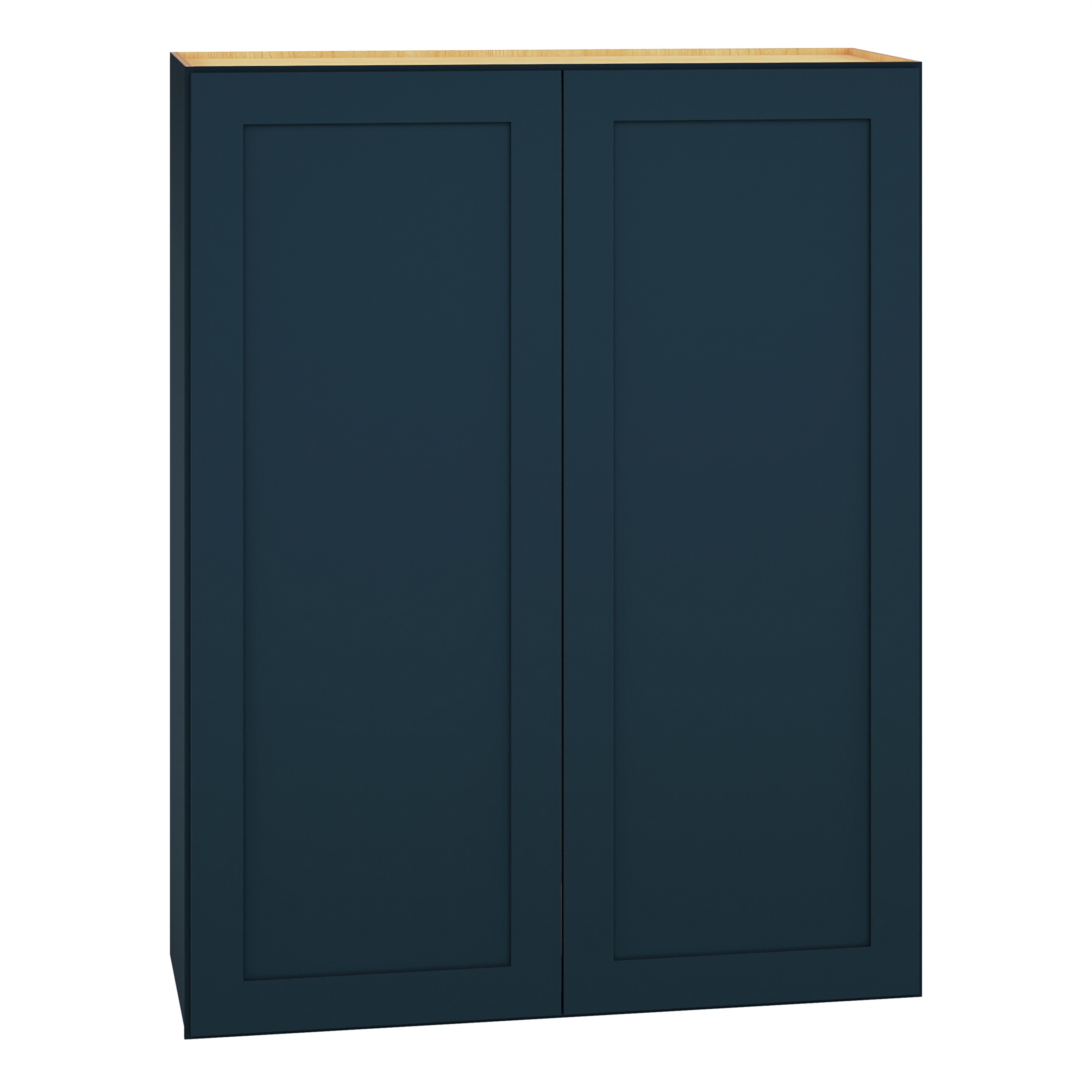 Diamond Express 330 W3342 Jamestown 33-in W x 42-in H x 12-in D Regatta Blue Wall Fully assembled Plywood Cabinet (Recessed Panel Shaker)