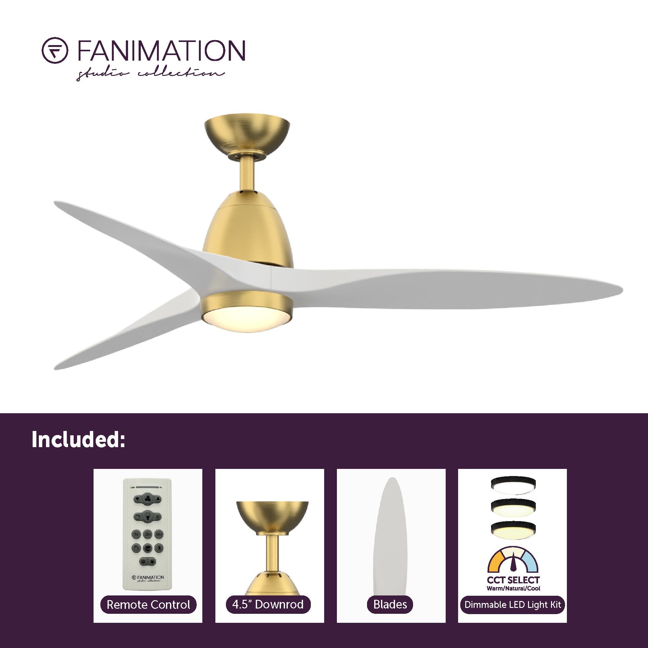 Fanimation Studio Collection LP8333LBS Ceiling-Fans - View #7