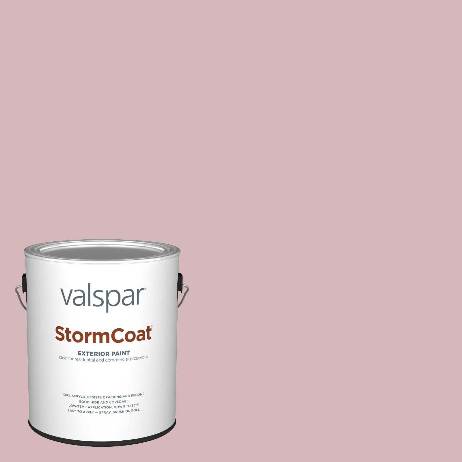 Valspar 1006-8B-146990 Storm Coat Satin Bombay Pink 1006-8B Latex Exterior ( 1-gallon )