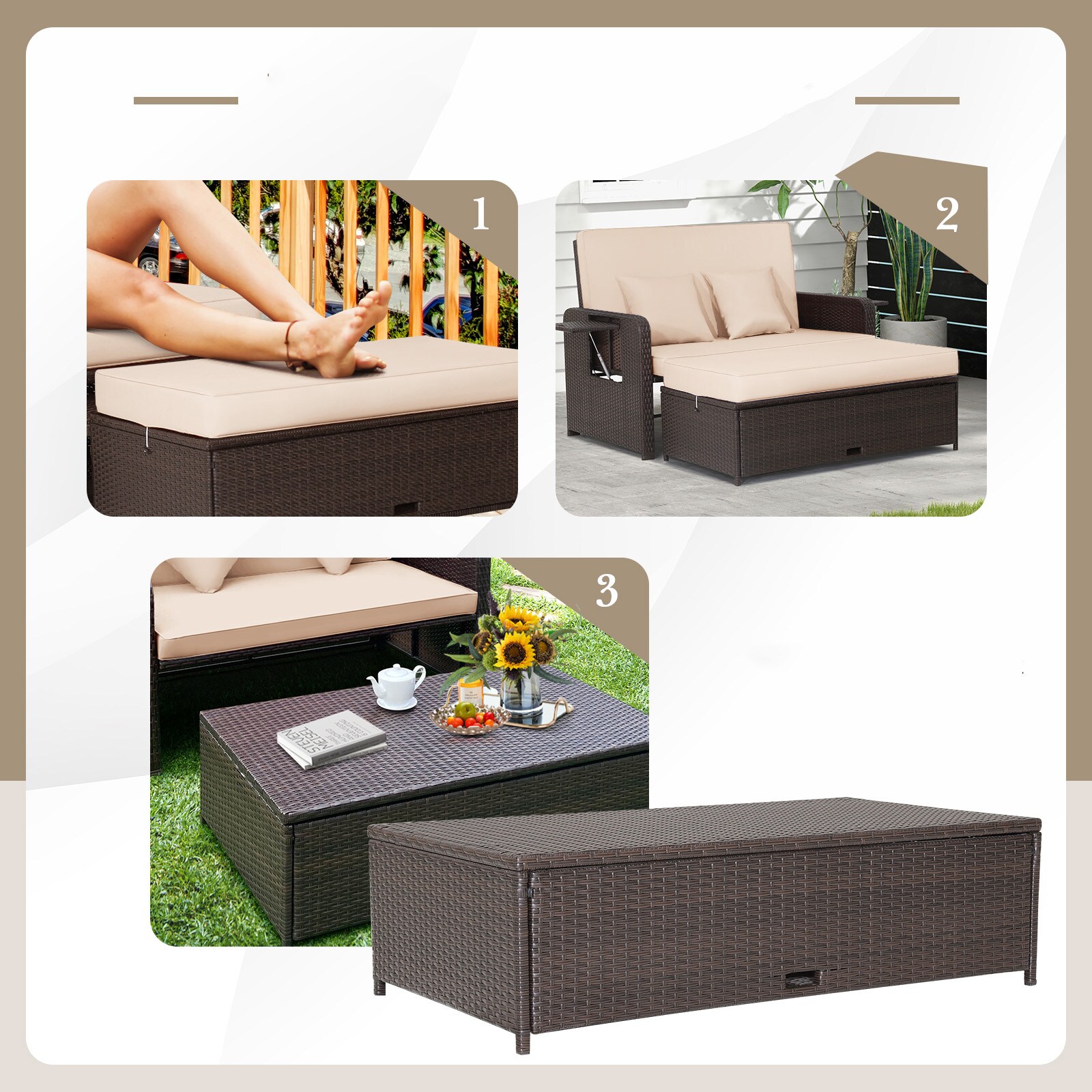 Costway HW70644BN+ Patio-Sofas-Daybeds - View #6