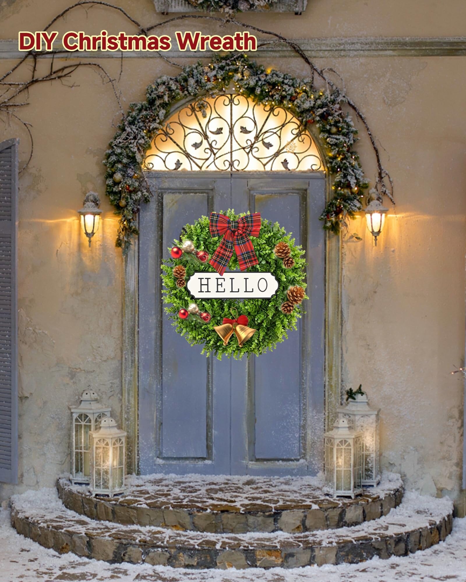 Afoxsos L05AF07005 Artificial-Christmas-Wreaths - View #9