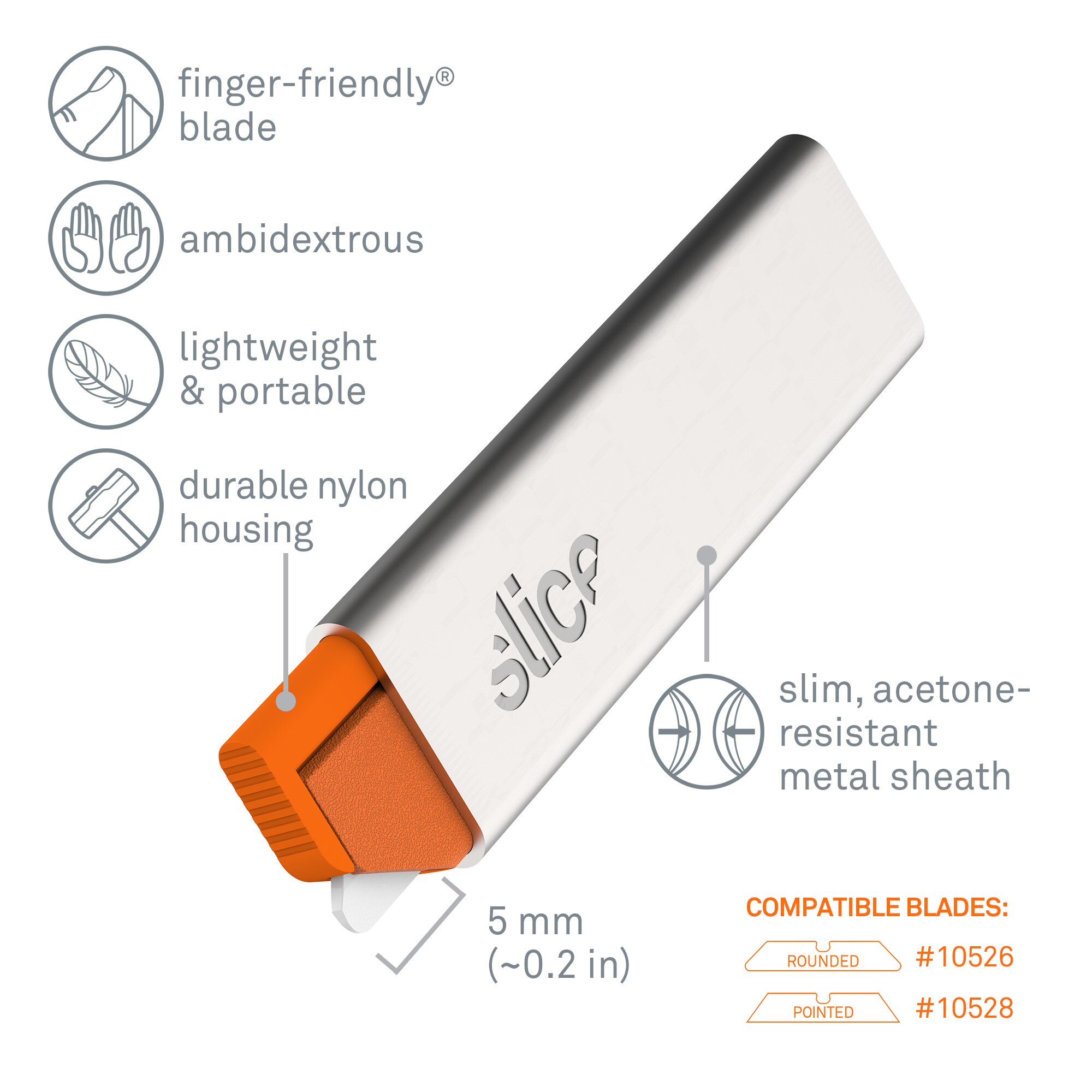 Slice Manual Box Cutter 1-Blade Retractable Utility Knife in the