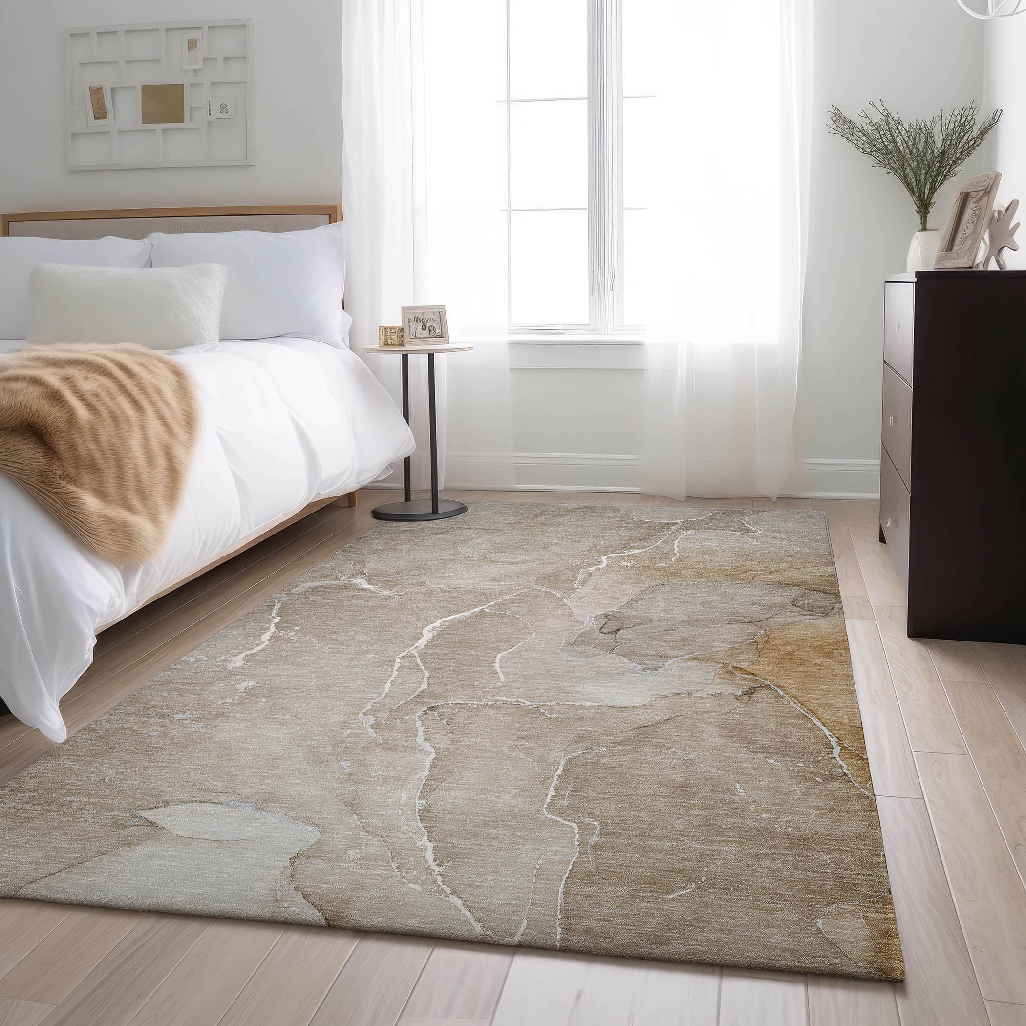 Addison Rugs AMF528SK20X30 Mayfield AMF528SK 2 x 3 (ft) Loomed Polyester Sky Rectangular Indoor Abstract Machine washable Area rug
