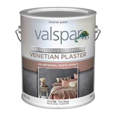 Valspar Signature Flat Tintable Venetian Plaster Interior Paint 1 Gallon In The Department At Com - Venetian Plaster Wall Colors