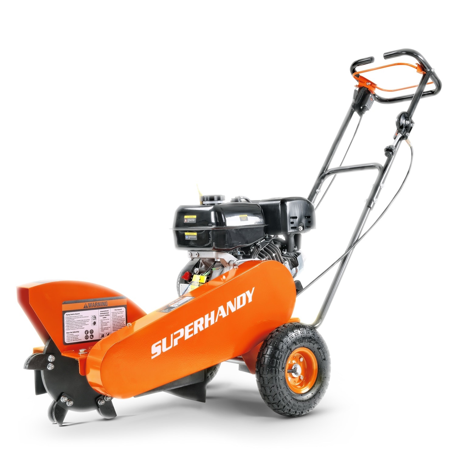 SuperHandy Gas Powered Stump Grinder 9HP Direct Belt Drive 12-in Grinder 6 Carbide Teeth GUO110 Sansujyuku sansujyuku.com