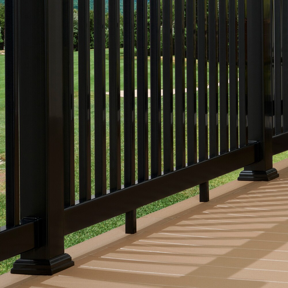 Fiberon 4-in x 4-in Midnight Black PVC Deck Post Base Trim