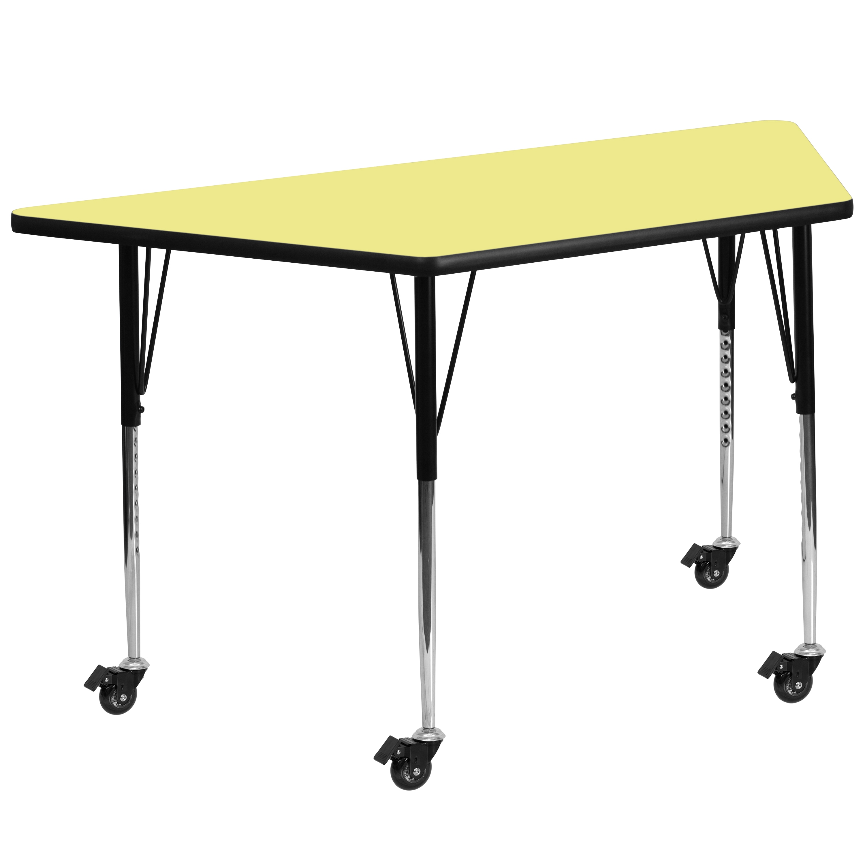 Flash Furniture 847254080675 Yellow Rectangular Kid's Play Table