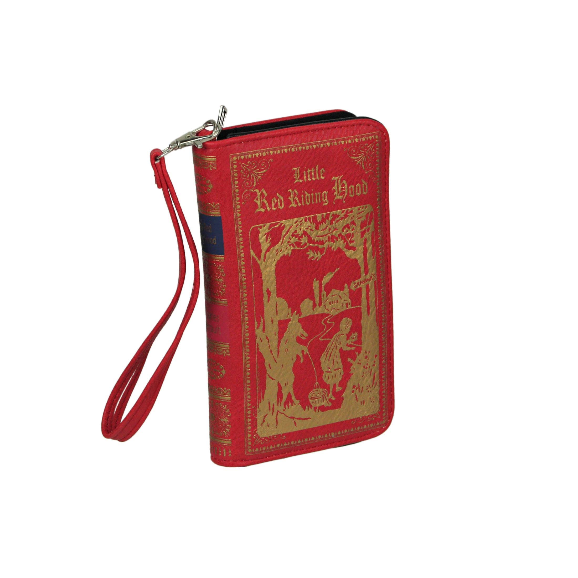Things2Die4 CM-T62056UB Little Red Riding Hood Book Wallet ID Holder Snap Close Novelty Fashion Wristlet