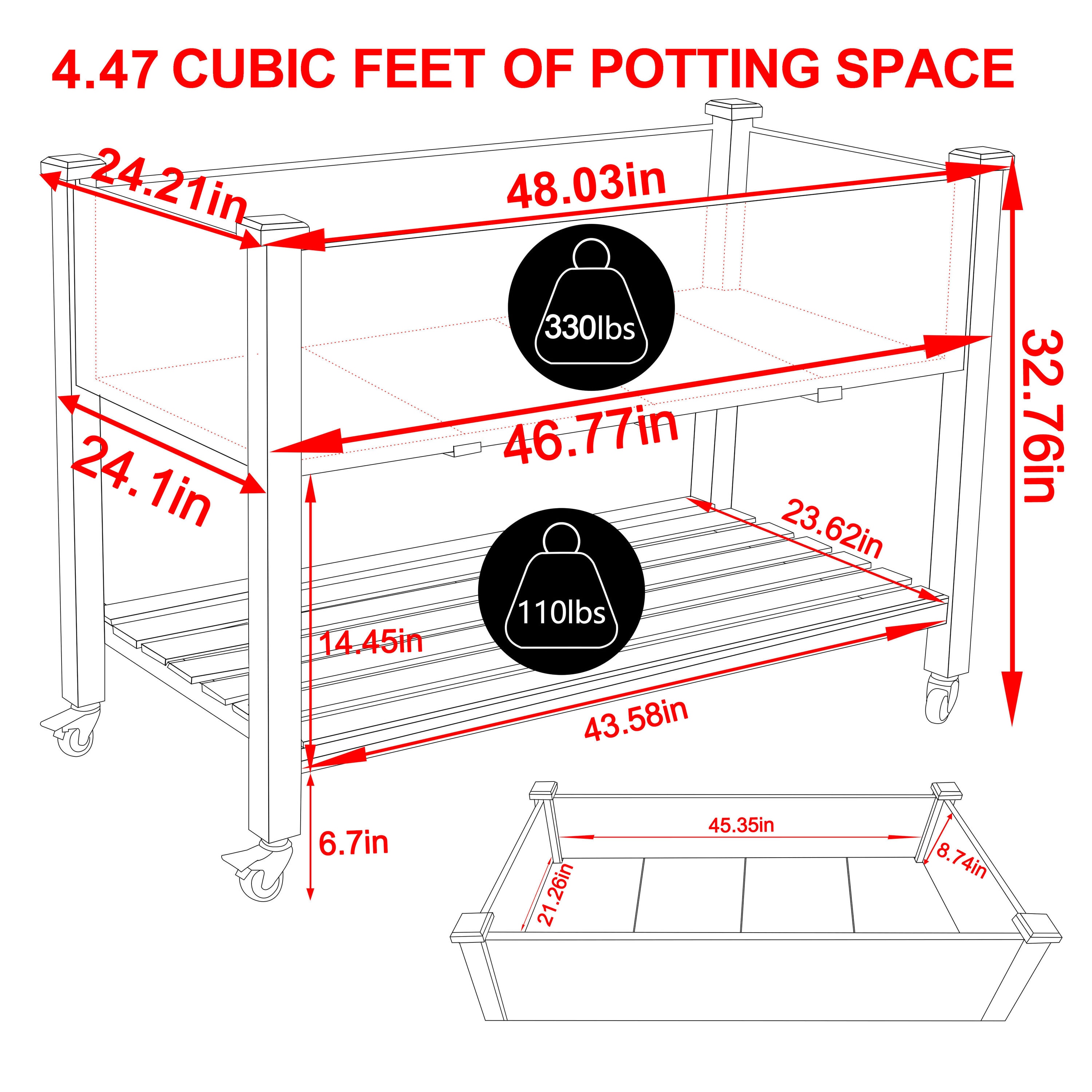 VEIKOUS PG0102-02 Raised-Garden-Beds - View #3