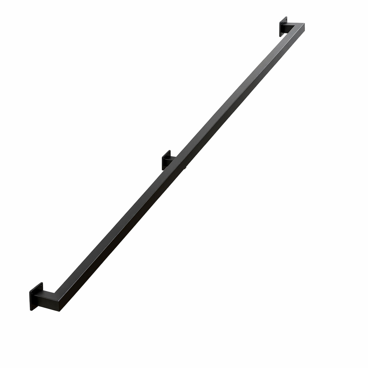 Etokfoks 72 in Metal Indoor Handrail for Cable Railing System Wall ...