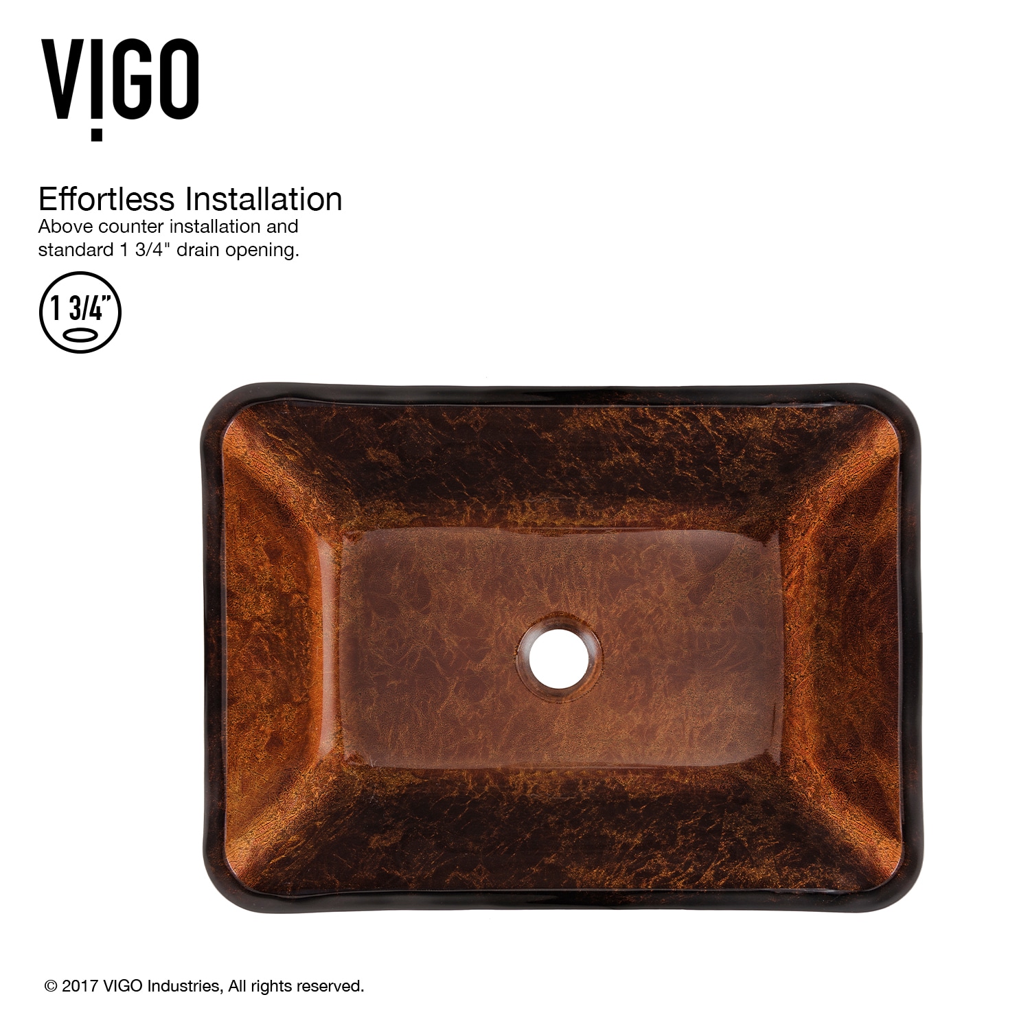 VIGO VGT1600 Bath-Sink - View #4