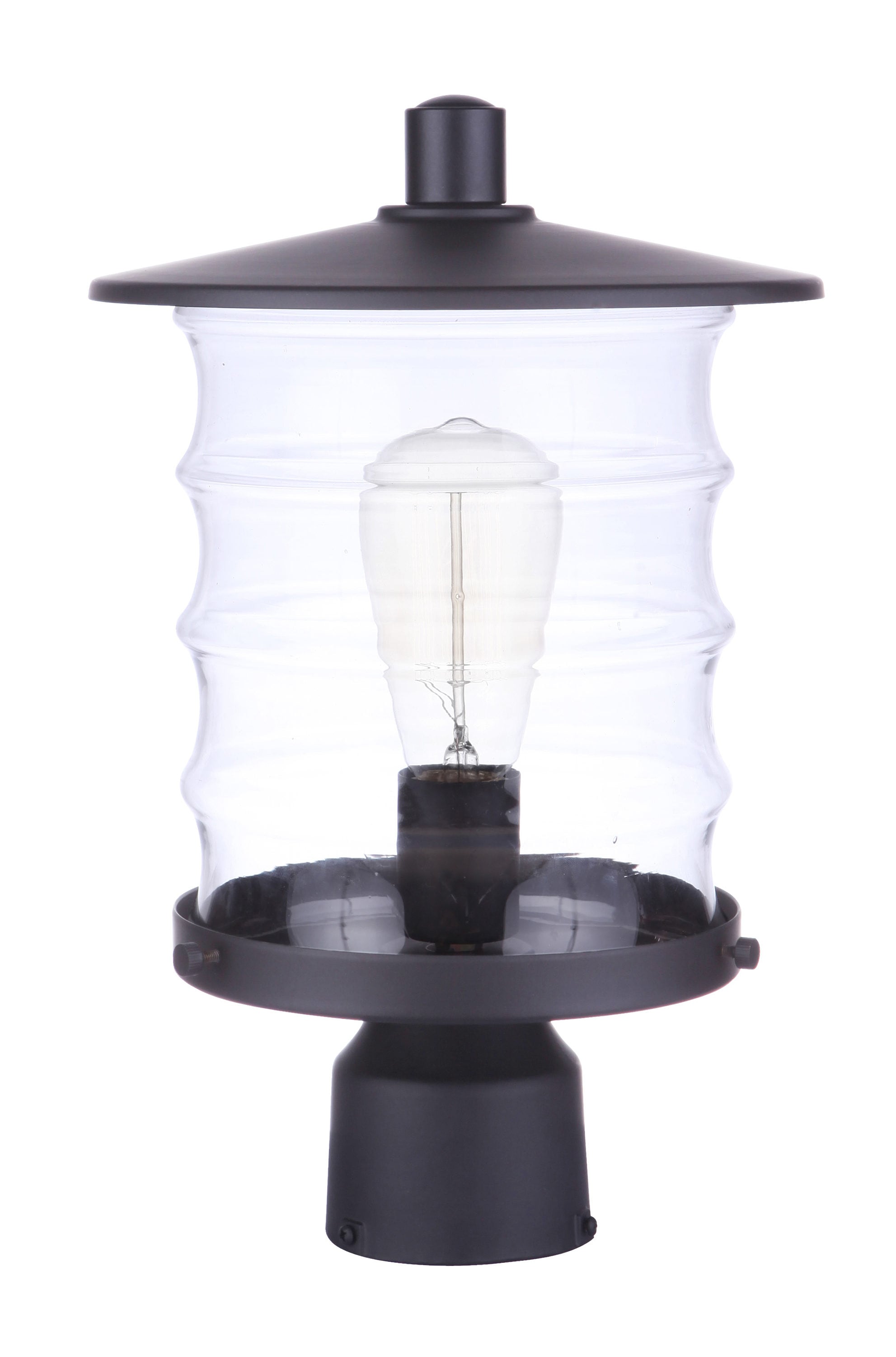 Craftmade ZA3625-MN Canon 14.13-in Midnight Traditional Outdoor Light post lantern
