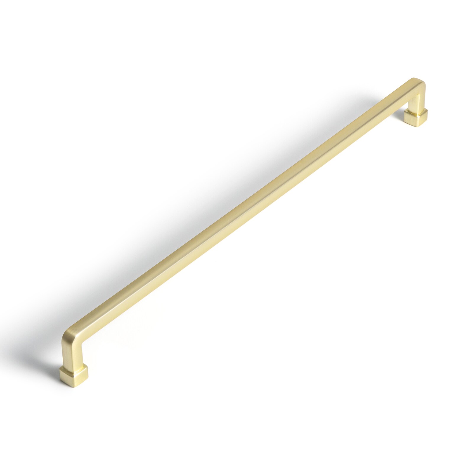 Miaokesen 9586TLS-320 12-5/8-in , 320mm Center to Center Light Brushed Brass Rectangular Handle For Use on Appliances Drawer Pulls 6 -Pack