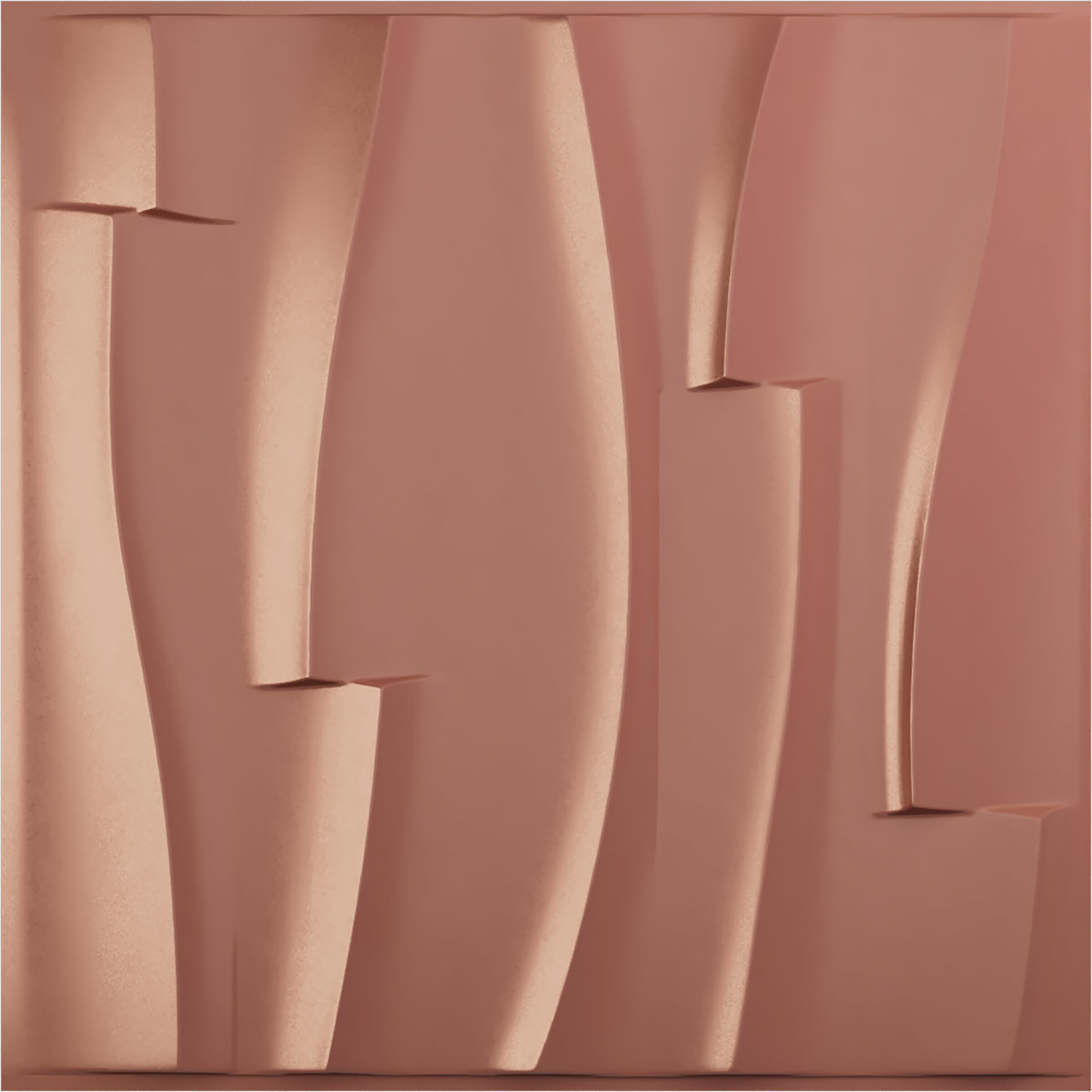 Ekena Millwork WP20X20BVFCP-CASE-12 19-5/8-in x 19-5/8-in Embossed Paintable/Stainable Pink PVC Wall Panel ( 12 -Pack, Covers 32.04-sq ft )