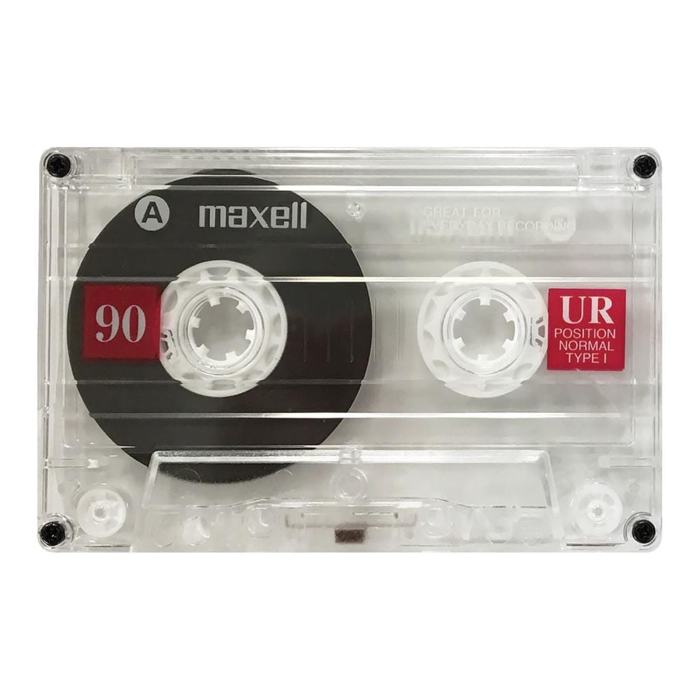Maxell UR90 Cassette Tapes (5 Pack) - Blank Cassette Tapes for