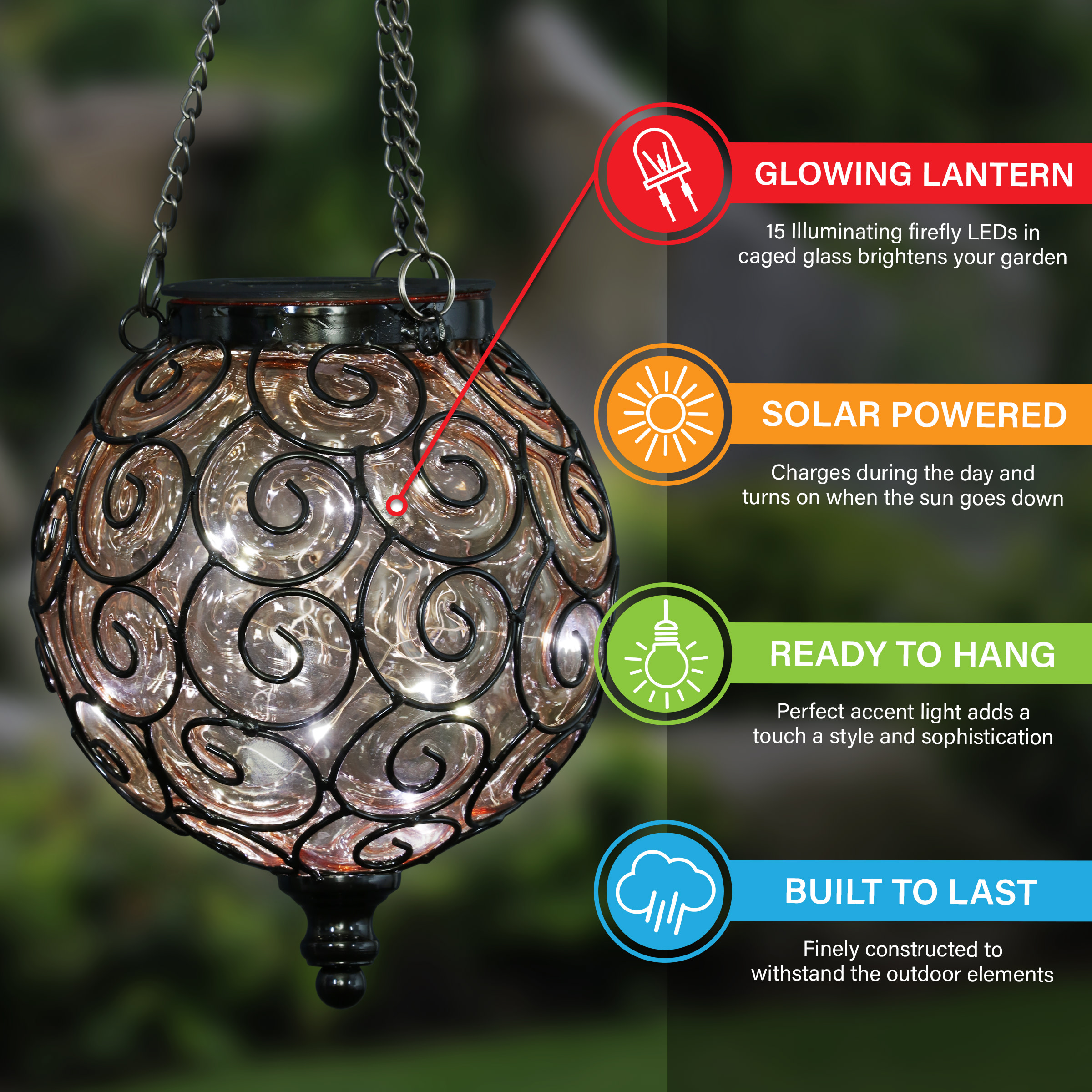 Exhart 13170-RS Outdoor-Decorative-Lanterns - View #4