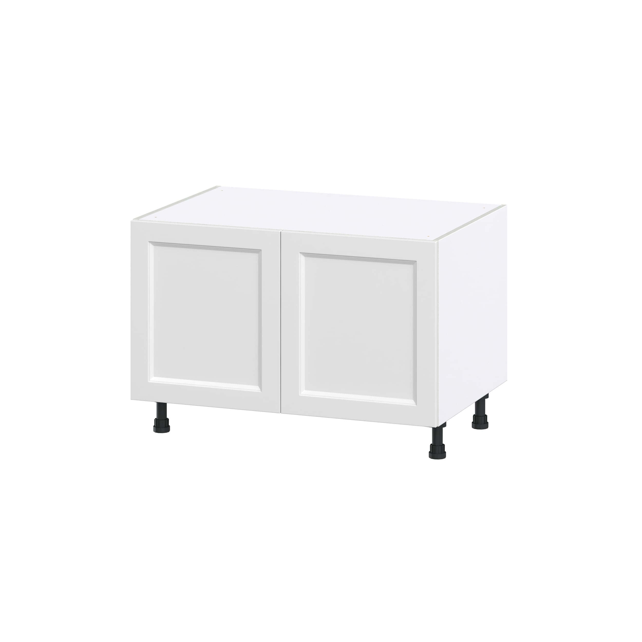 Hugo&Borg DSSBAS36-RI Riviera 36-in W x 24.5-in H x 24-in D Bright White Apron front sink Base Fully assembled Cabinet (Recessed Panel Shaker)